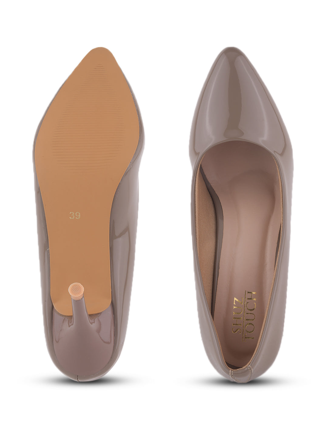 Toupe Classic Patent Stiletto Heel Pumps
