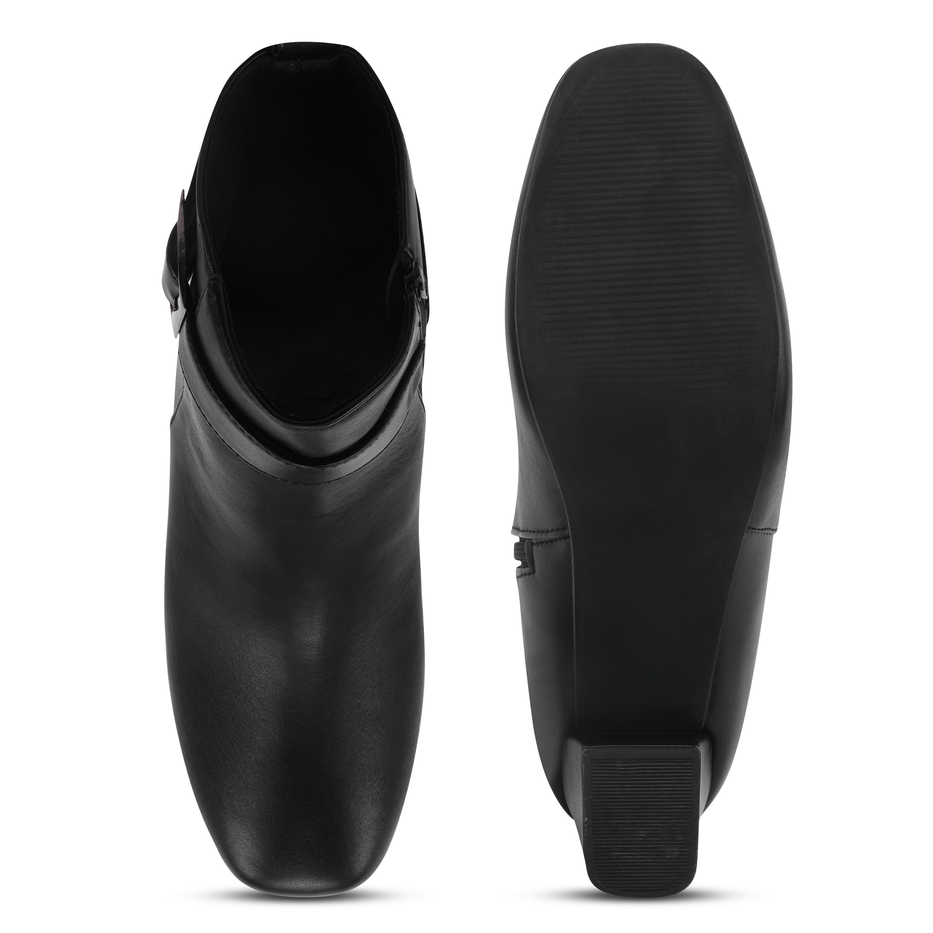 Women Mid Calf Block Heel Regular Casual Boots