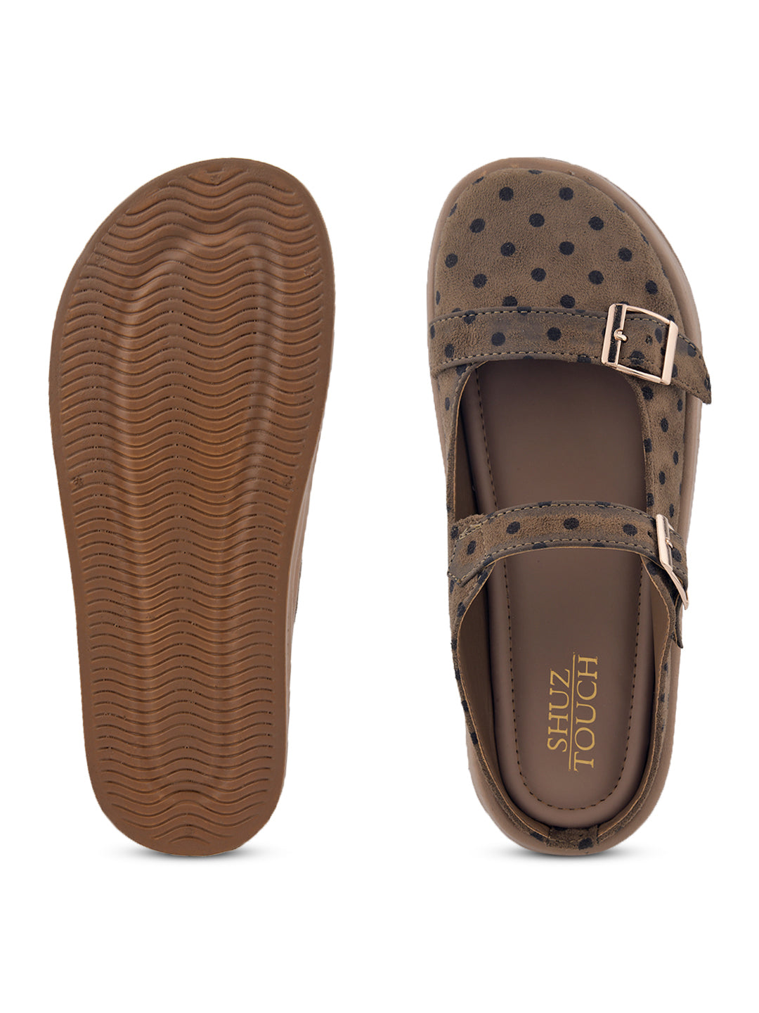 Polka Dot Platform Mary Jane Mules