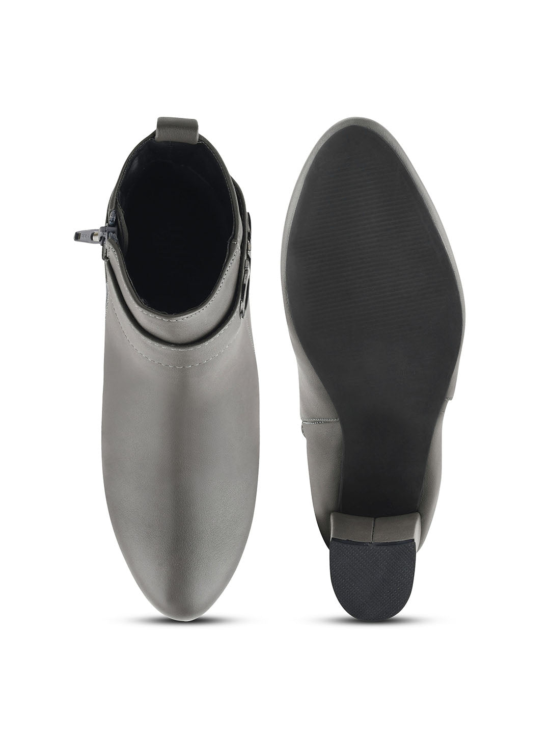 Block Heeled Buckle Boots