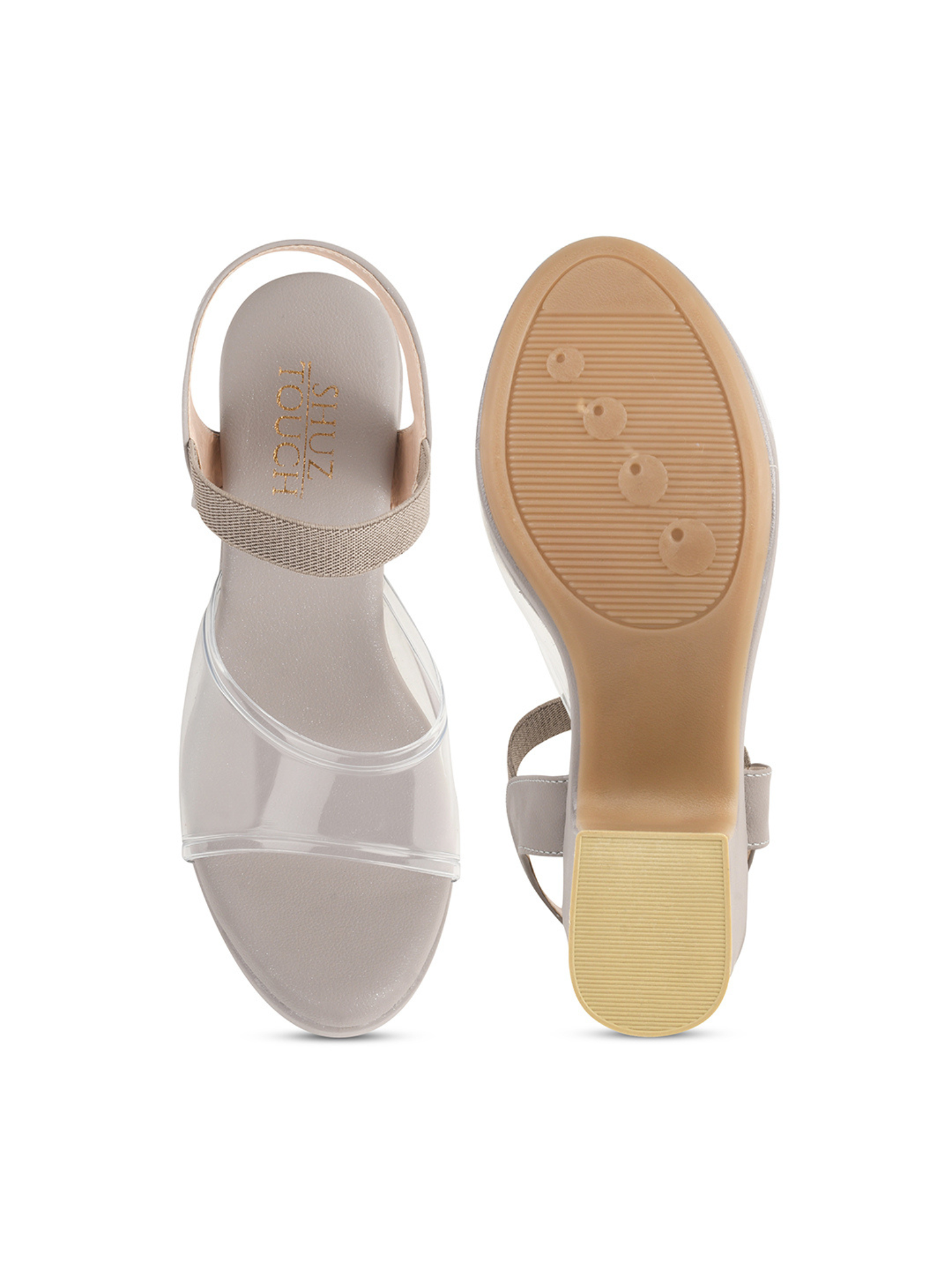 Grey Block Sandals