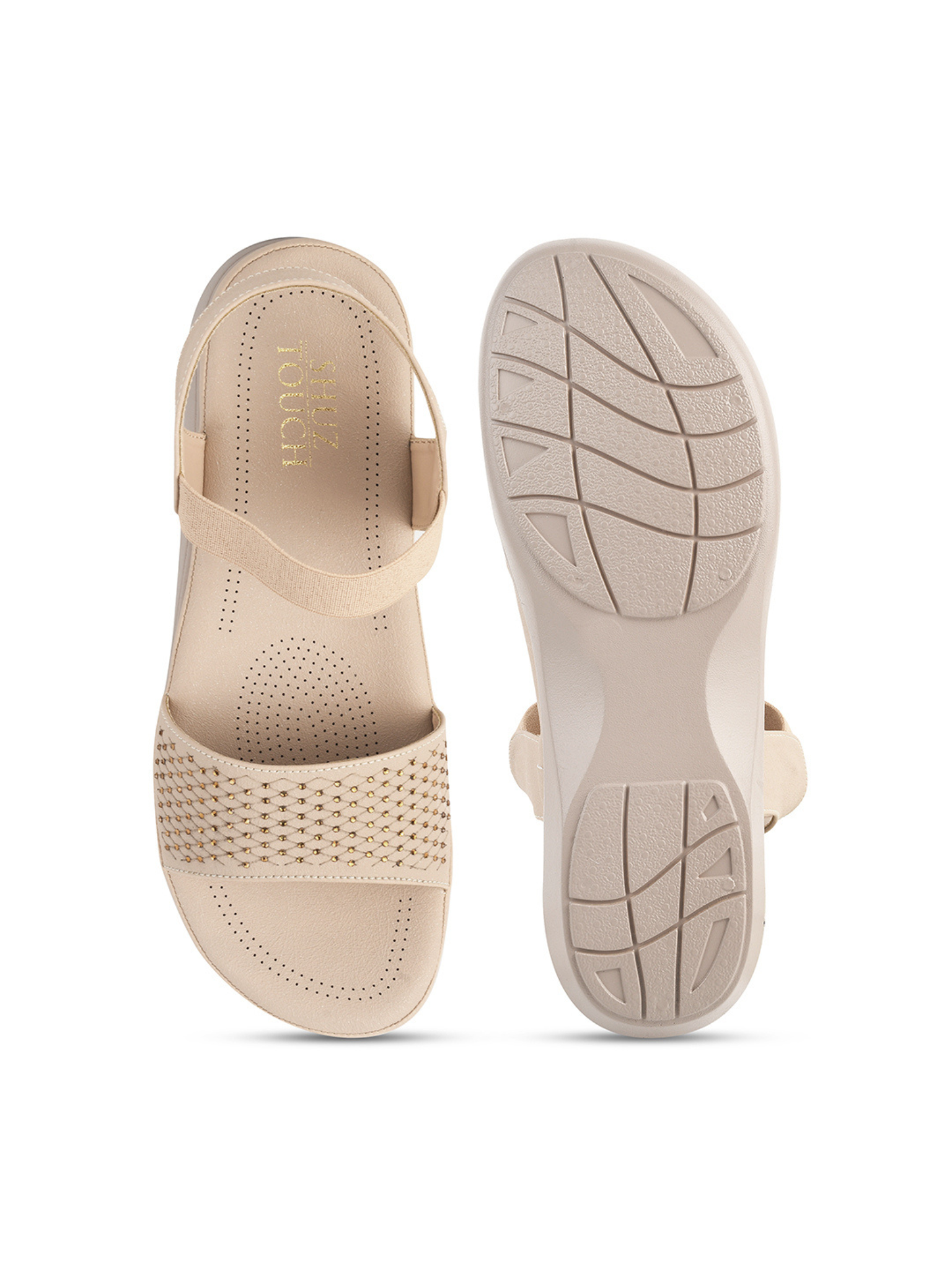 Women Cream Comfort Sandals
