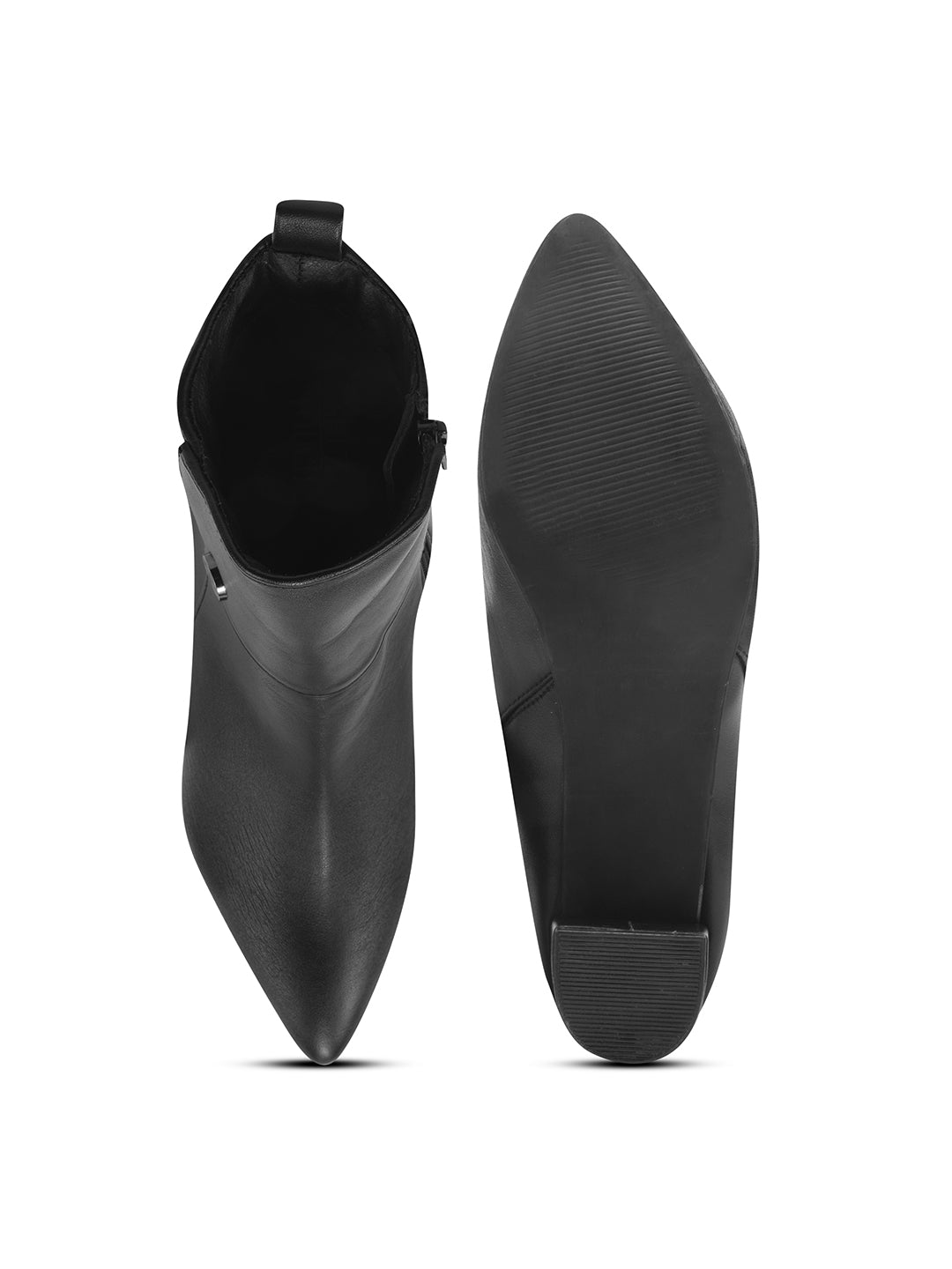Black Block Heel Casual Boots