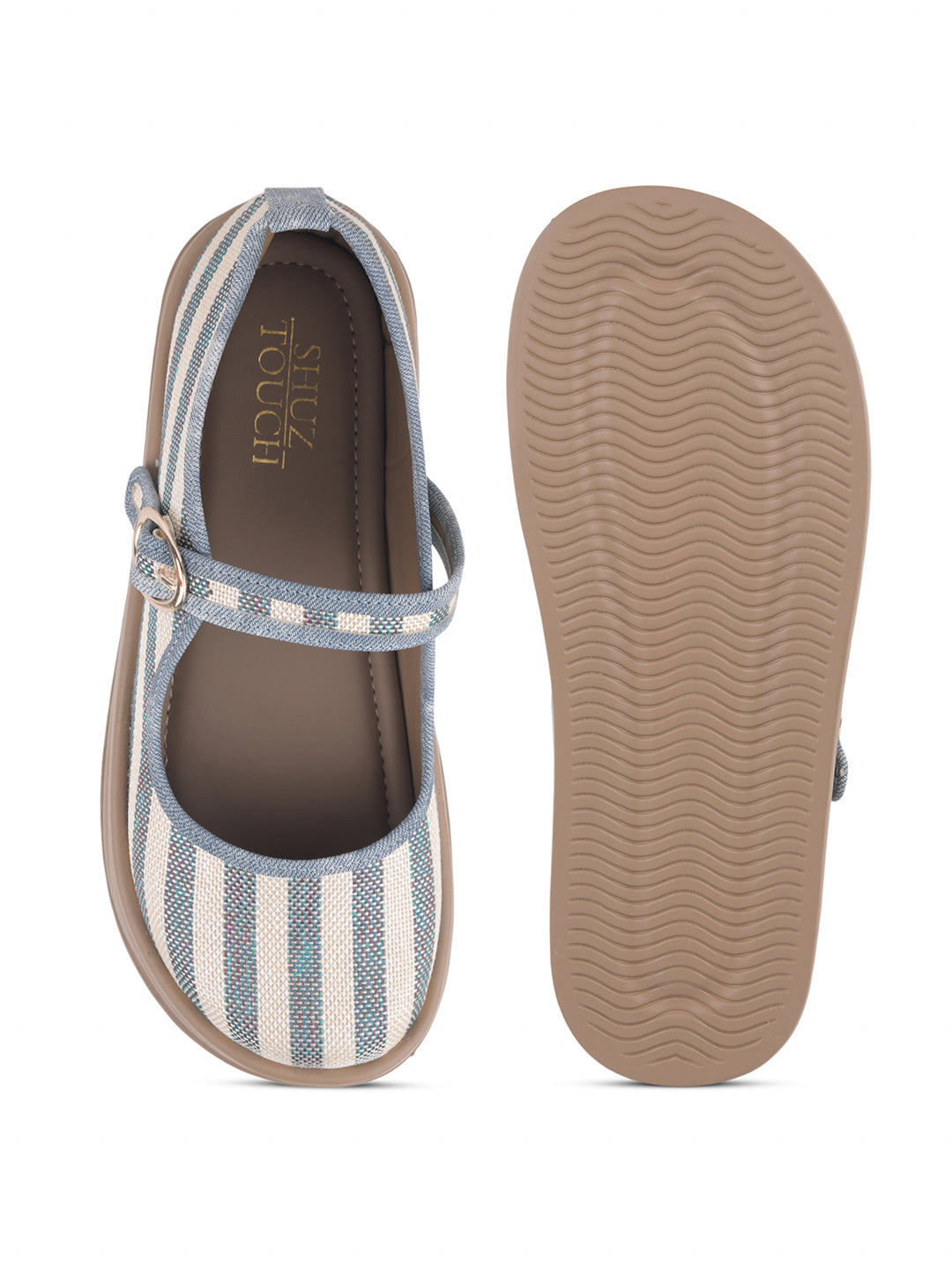 Stripe Mary Jane Shoes
