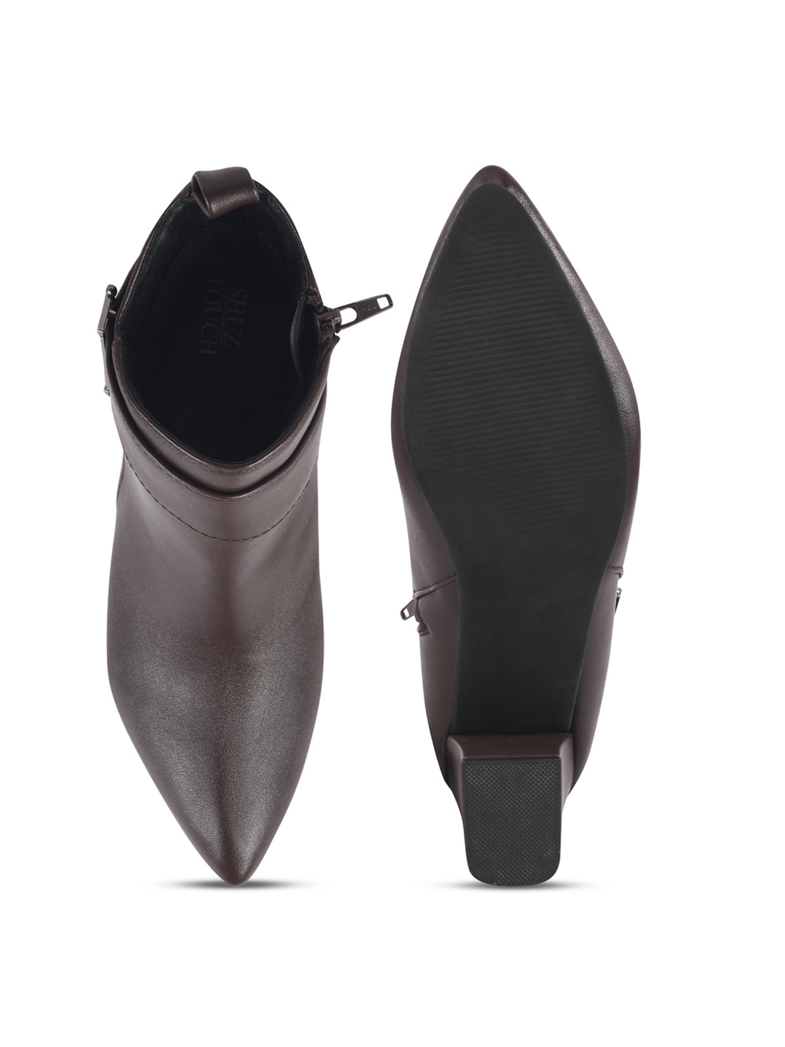 Women Brown Ankle Length heeled Boots