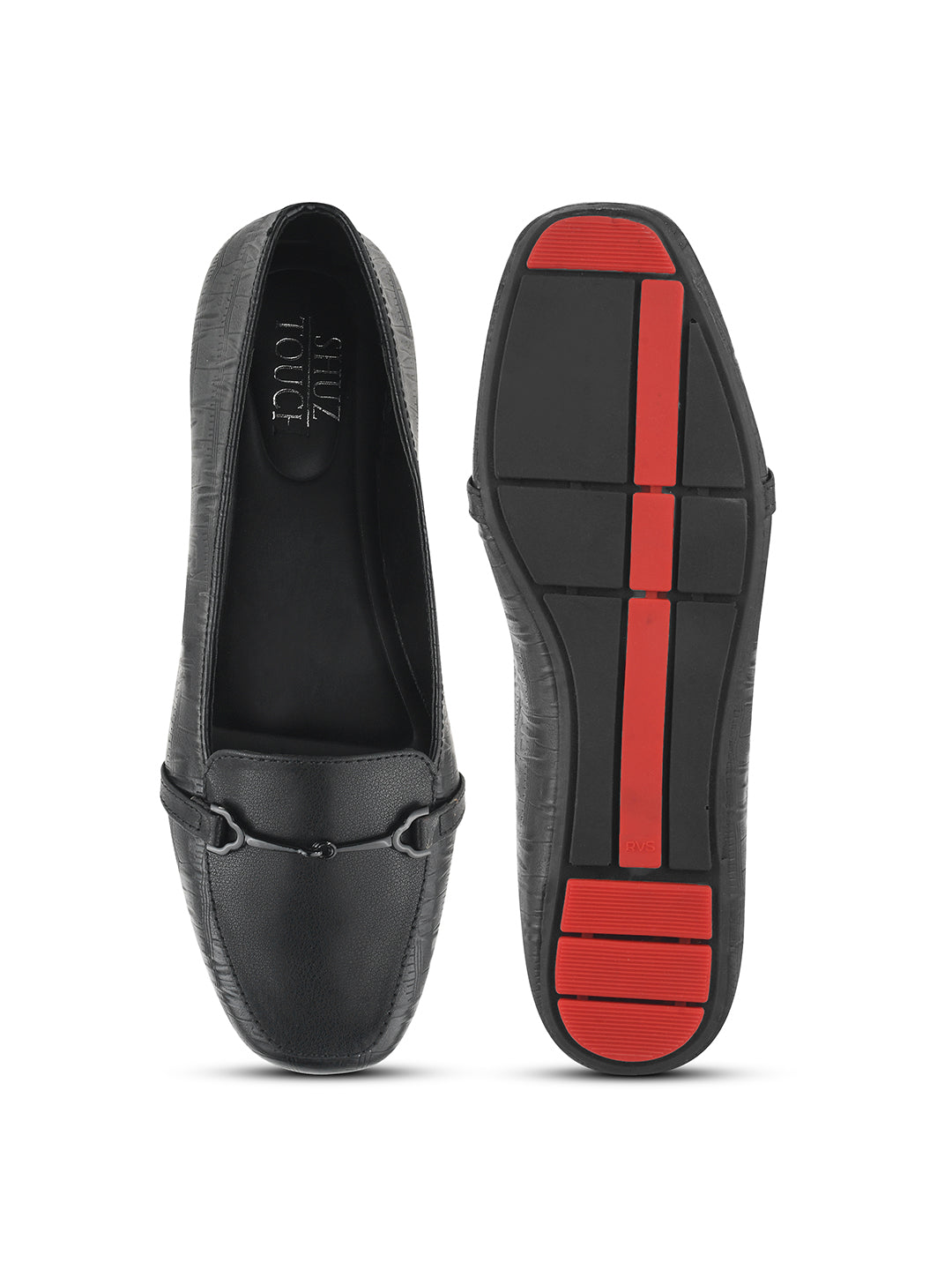 Women Textured Horsebit Loafers