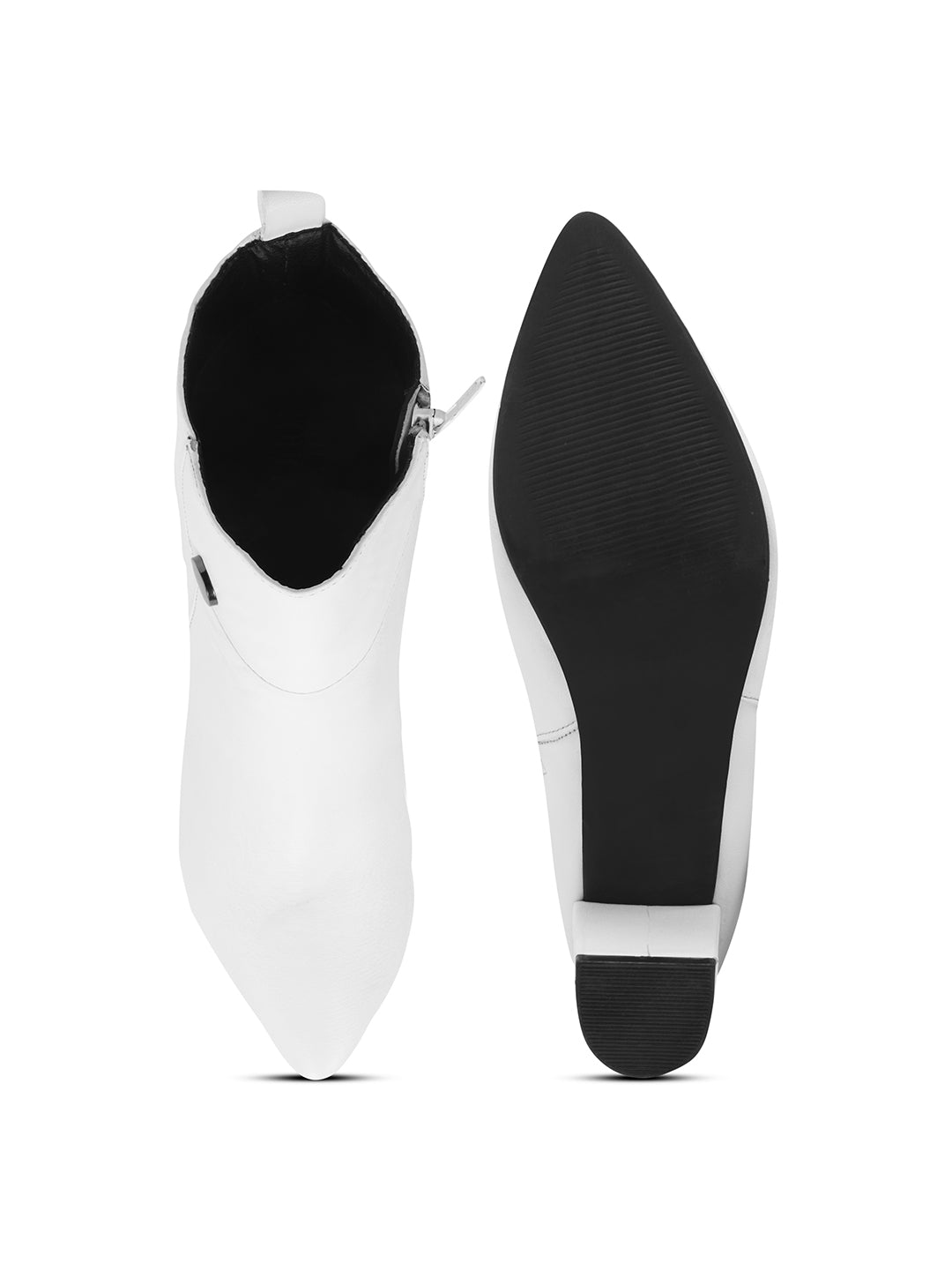 Black Block Heel Casual Boots