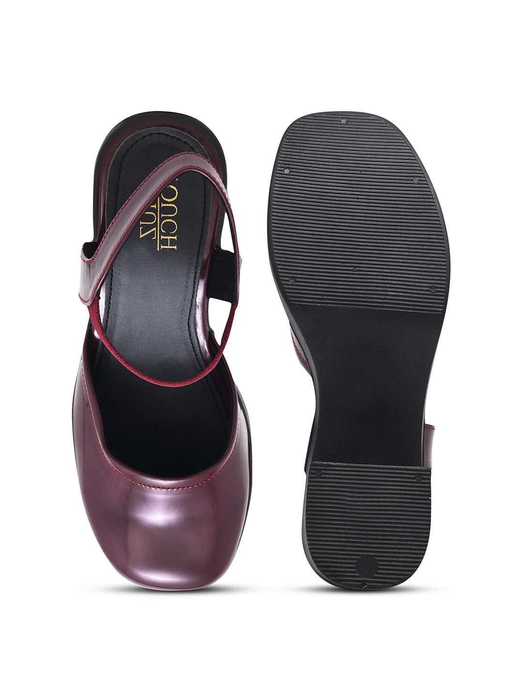 Women Glossy Block Heels