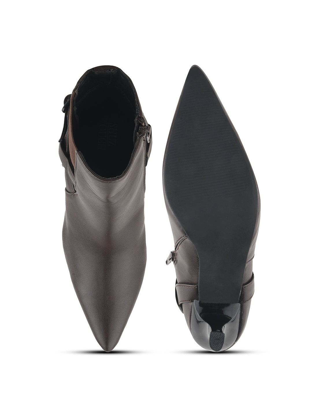 Pointed Toe High Top Slim Stiletto Heeled Casual Boots