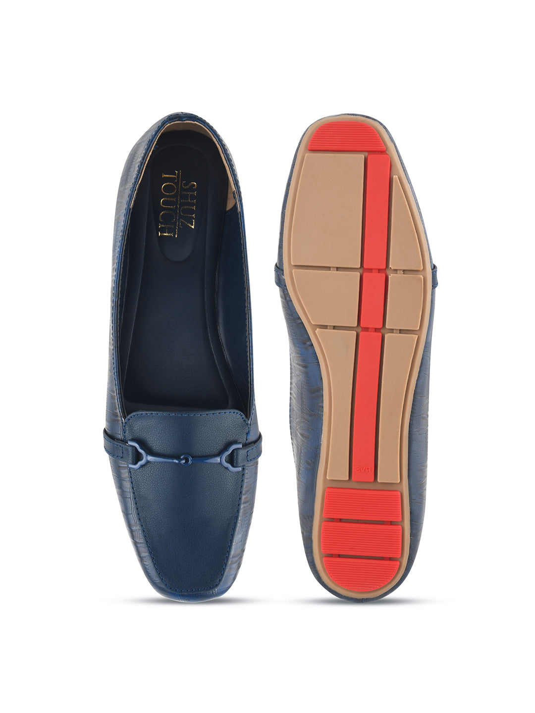 Women Textured Horsebit Loafers