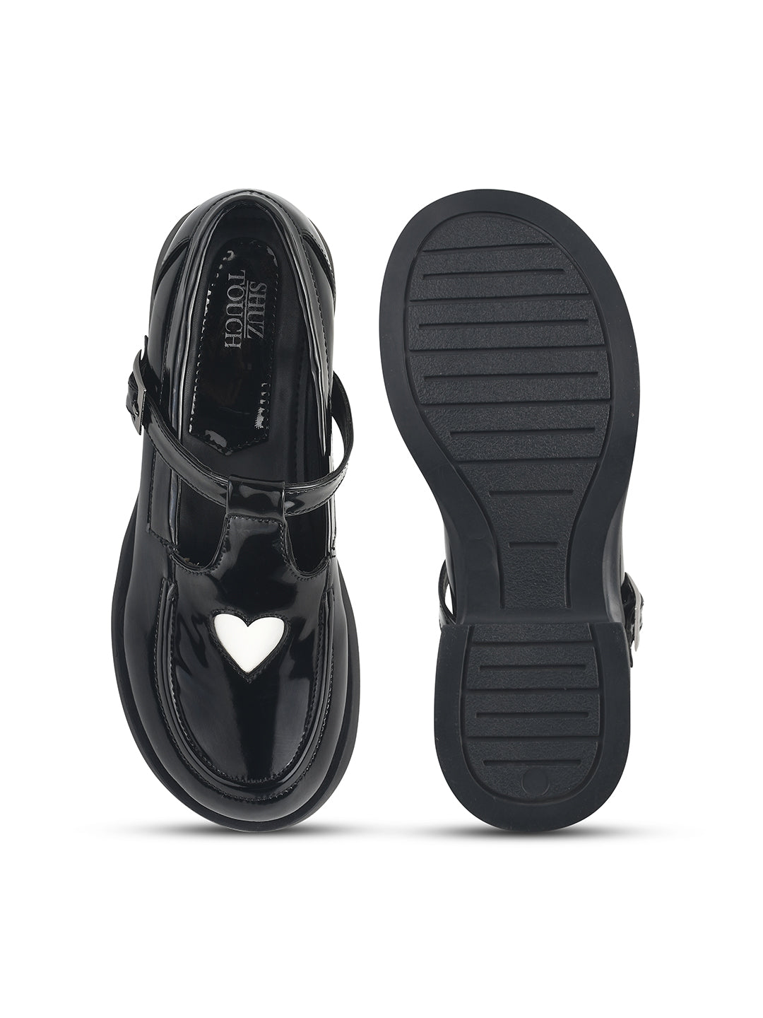 Heart Embellished Loafers