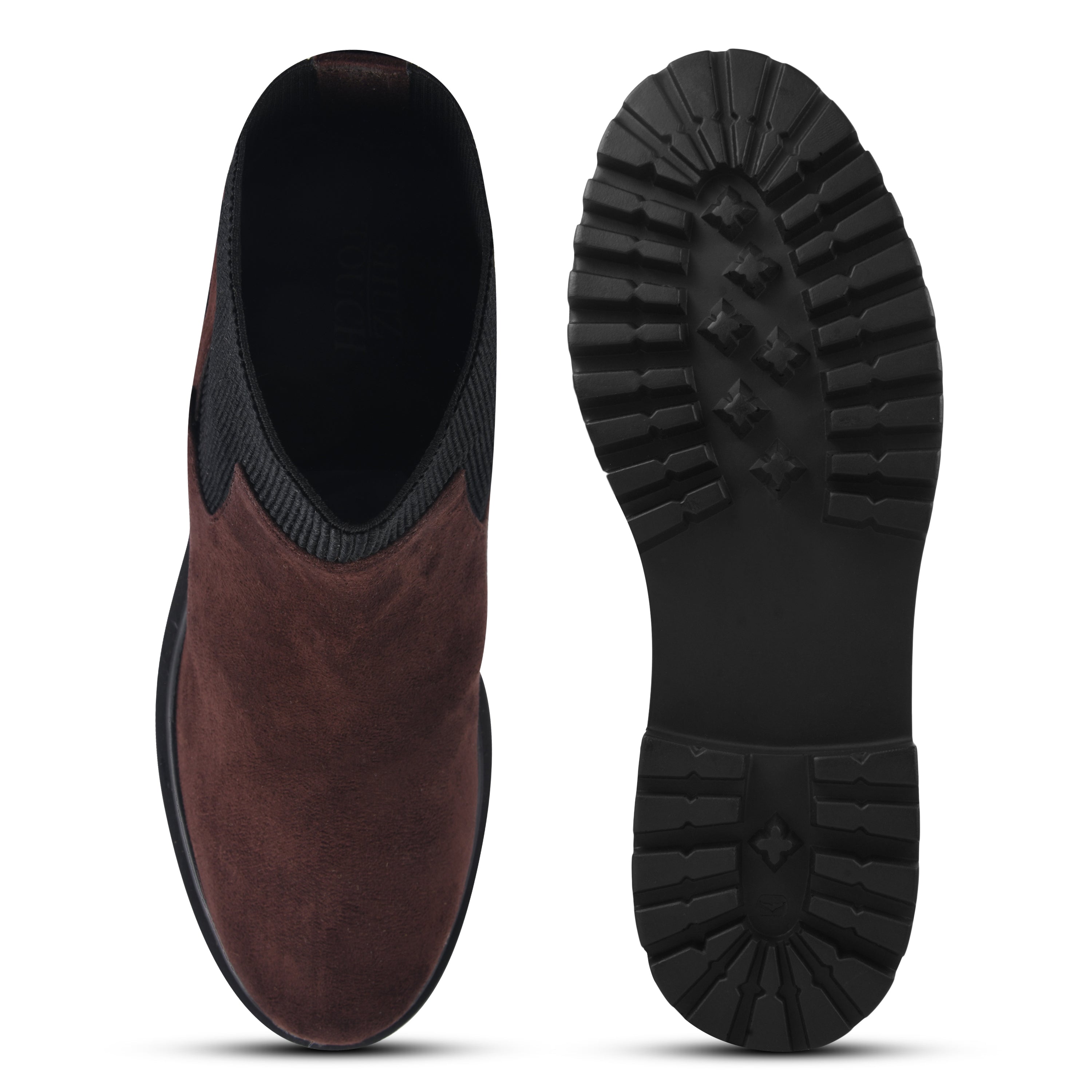 Women Solid Brown Chelsea Boots