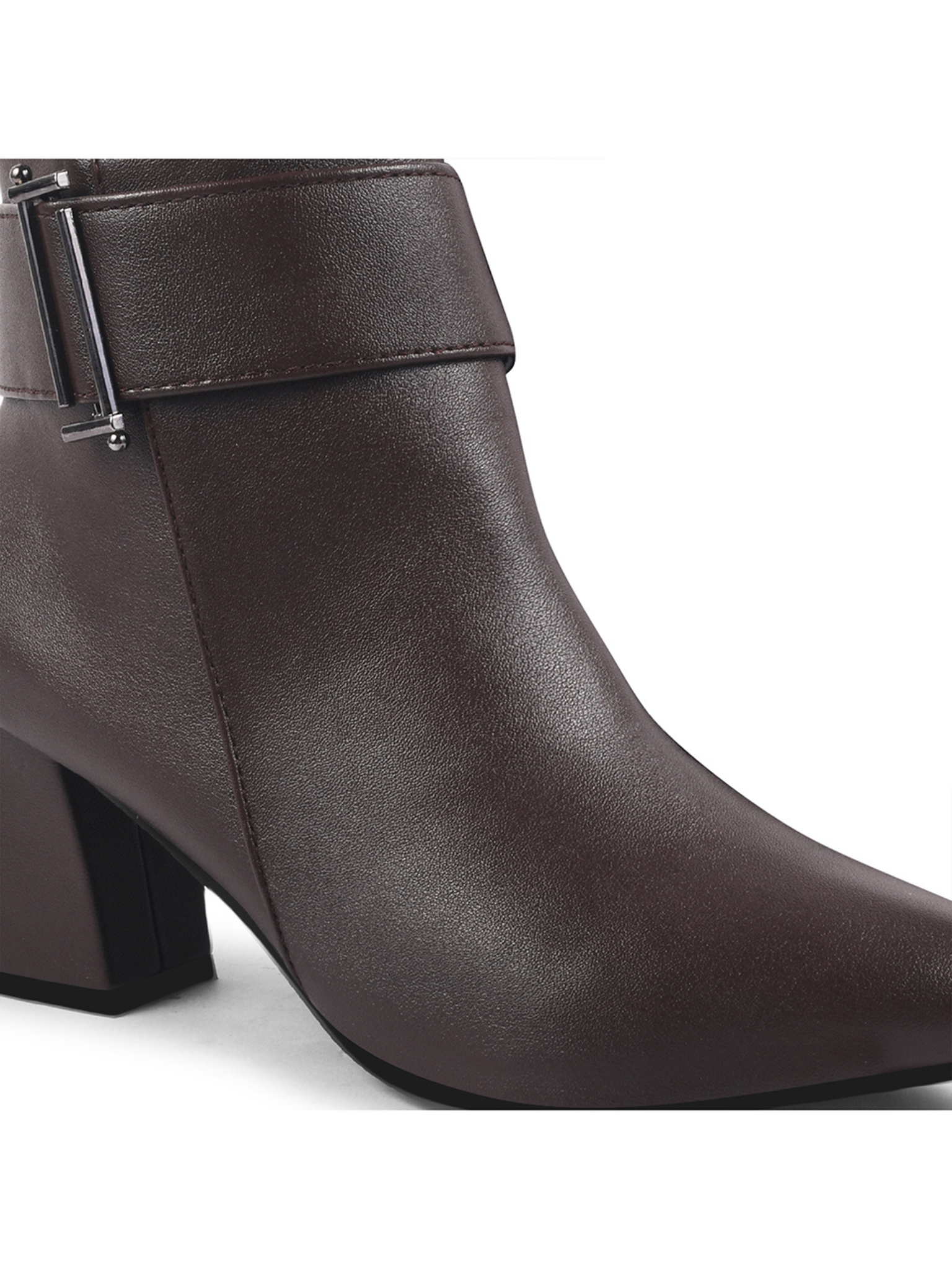 Women Brown Ankle Length heeled Boots