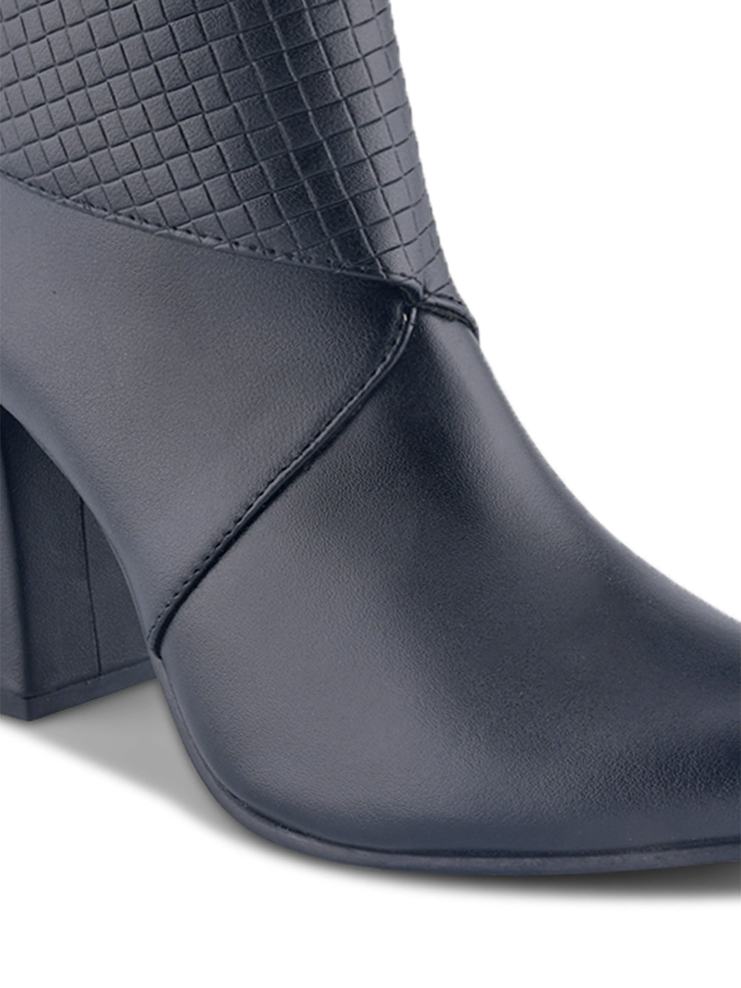 Women Croc Panel Casual Boots