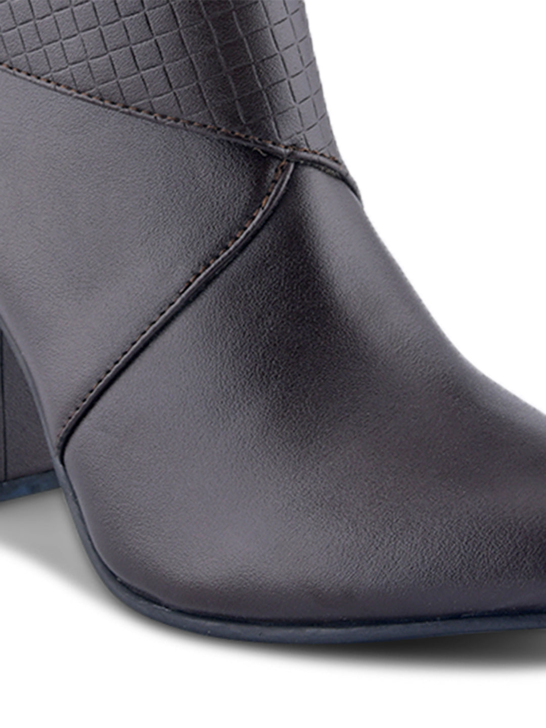 Women Croc Panel Casual Boots