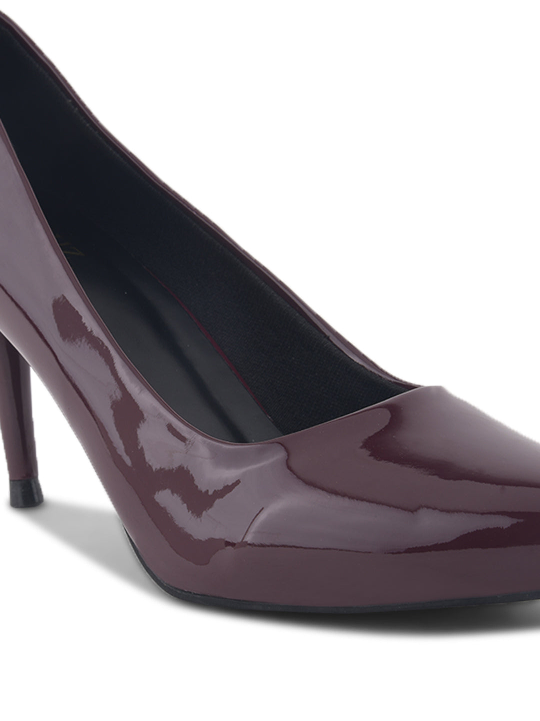Wine Classic Patent Stiletto Heel Pumps