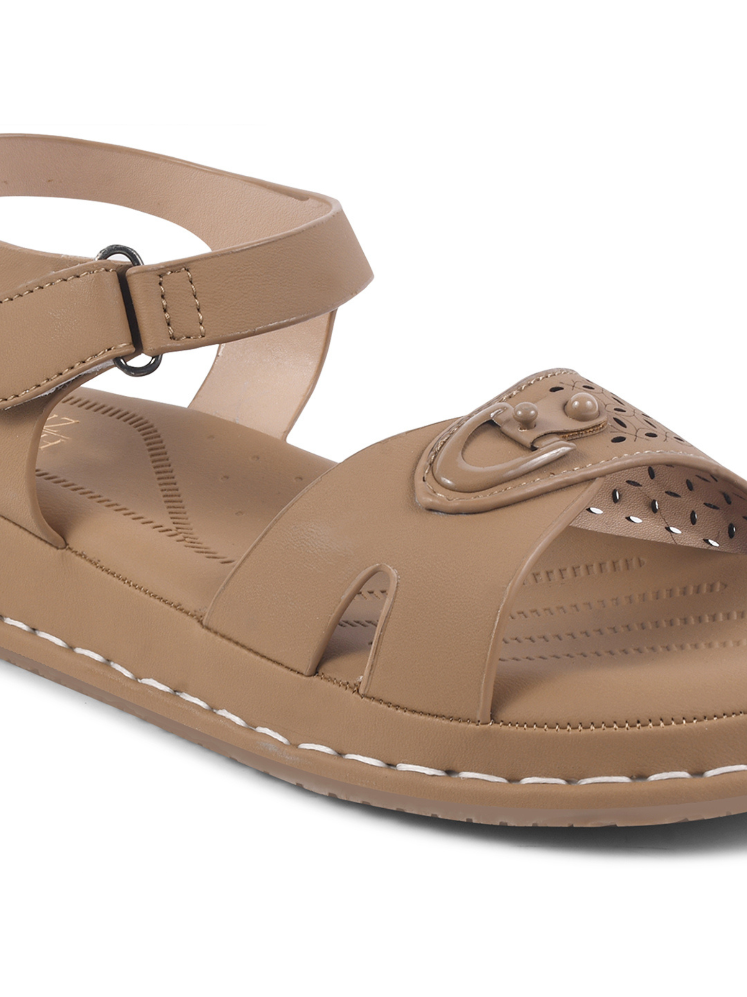 Women Beige Comfort Sandals
