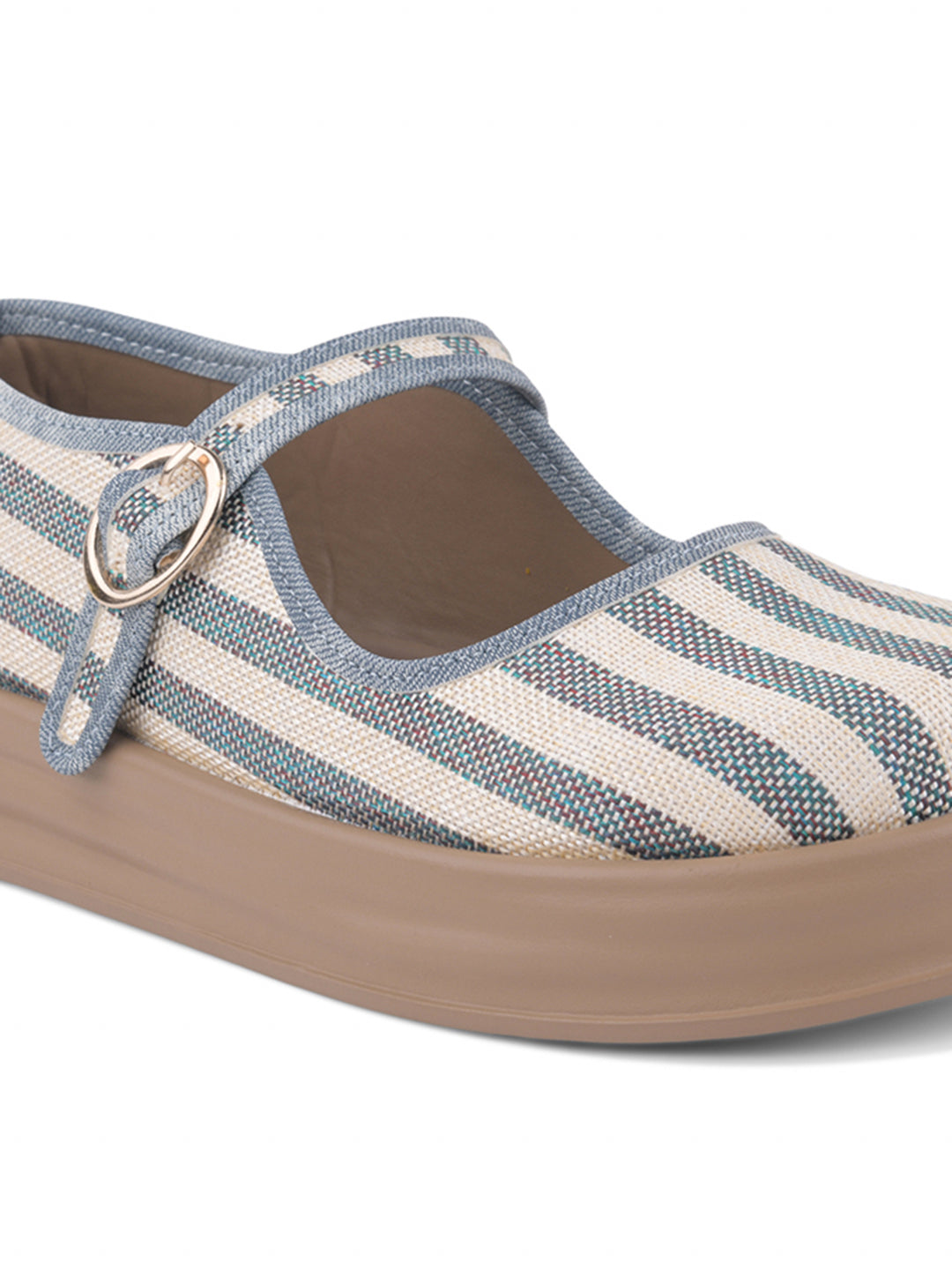 Stripe Mary Jane Shoes