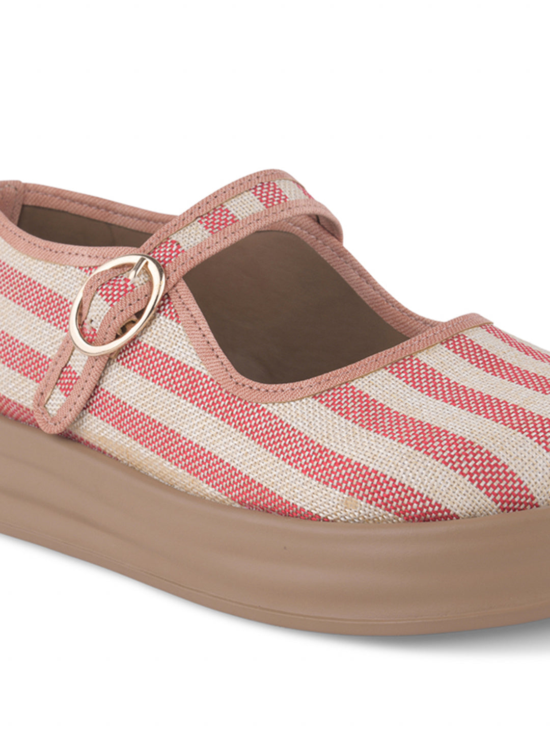 Stripe Mary Jane Shoes