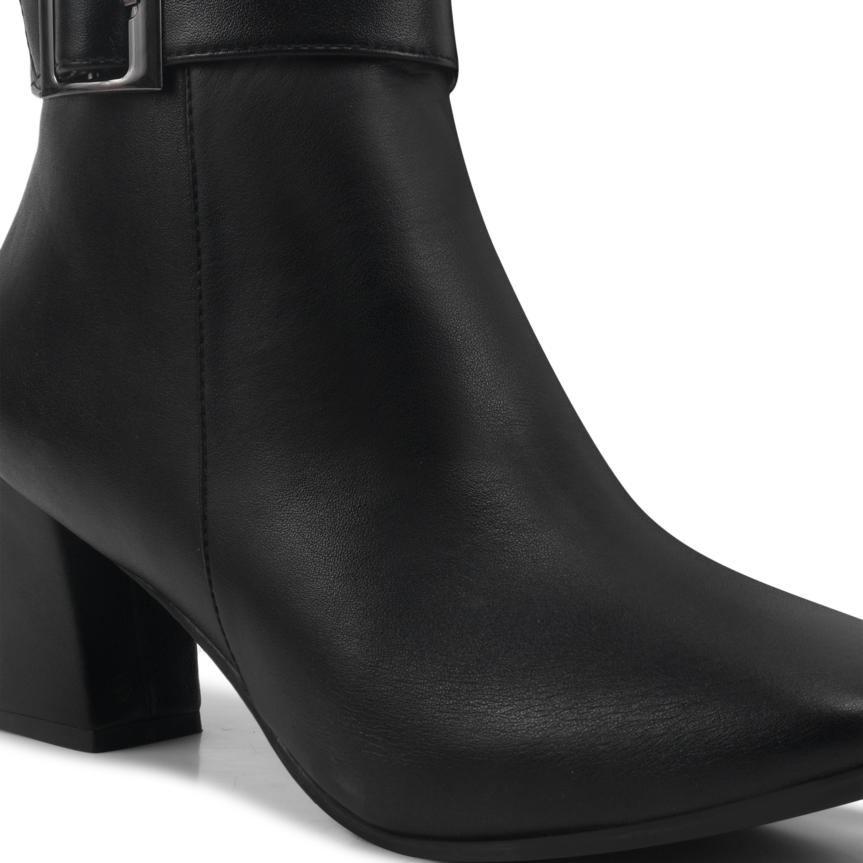 Women Mid Calf Block Heel Regular Casual Boots