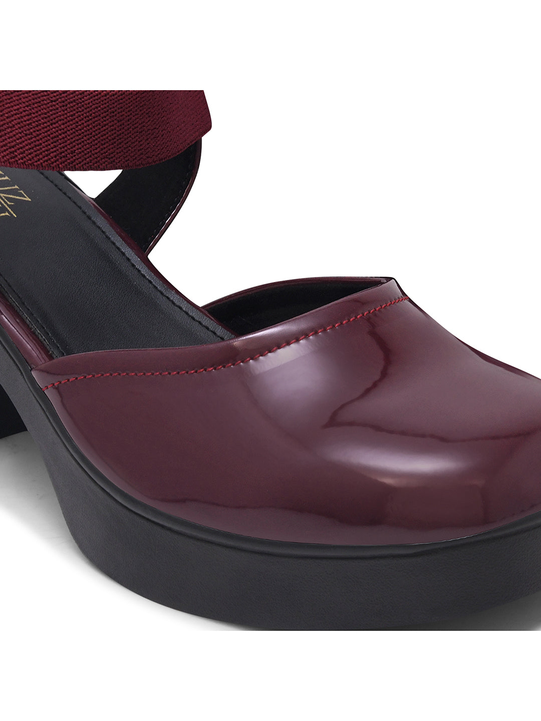 Women Glossy Block Heels
