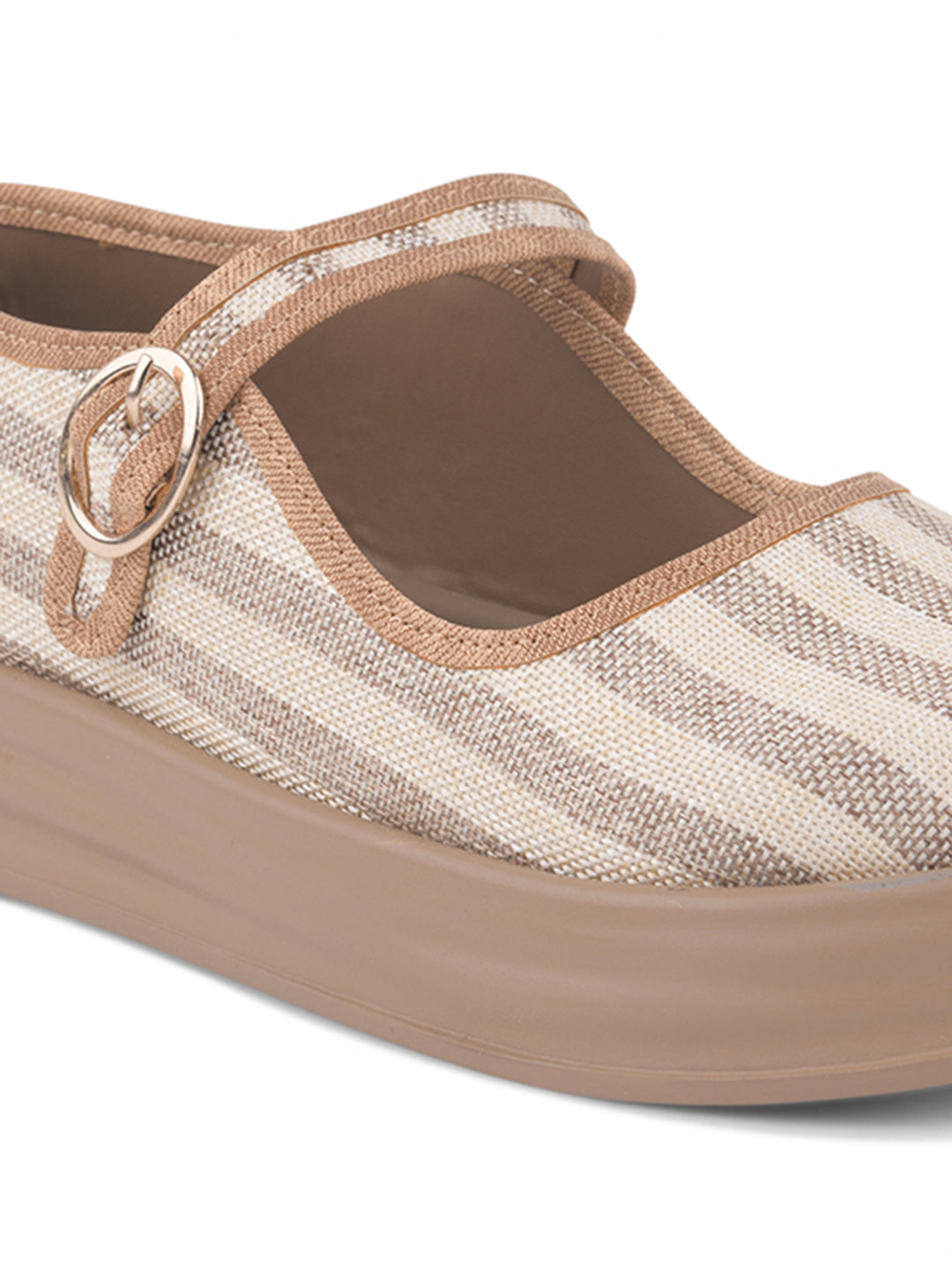 Stripe Mary Jane Shoes