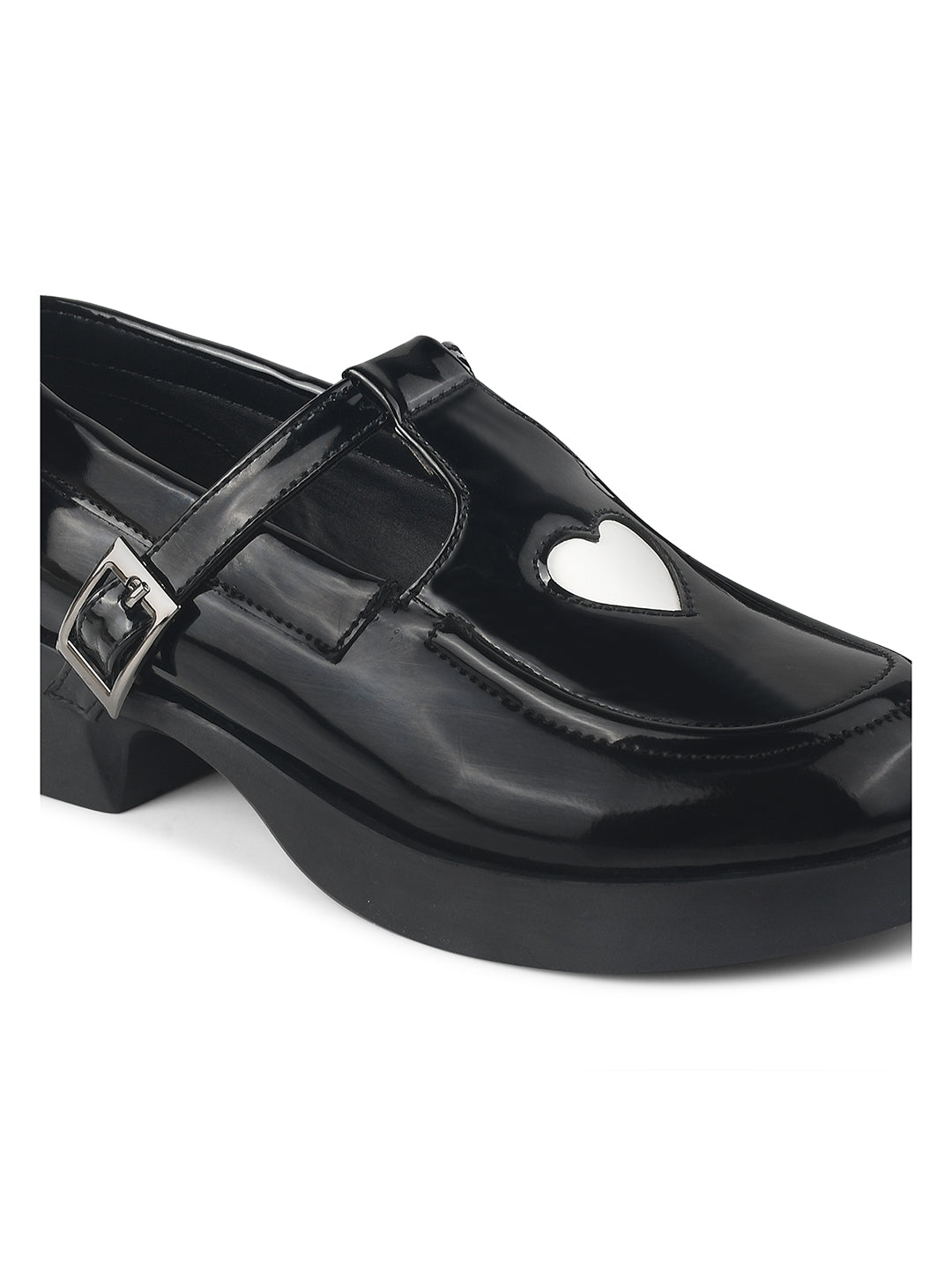 Heart Embellished Loafers