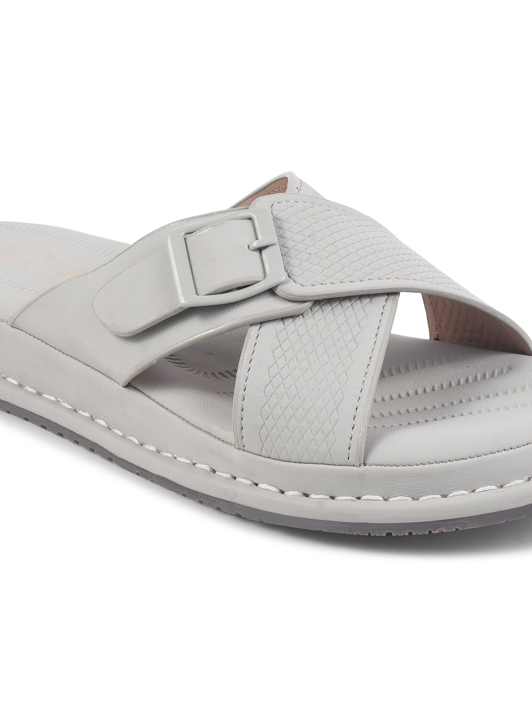 Women Black Slip On Wedge Sandals