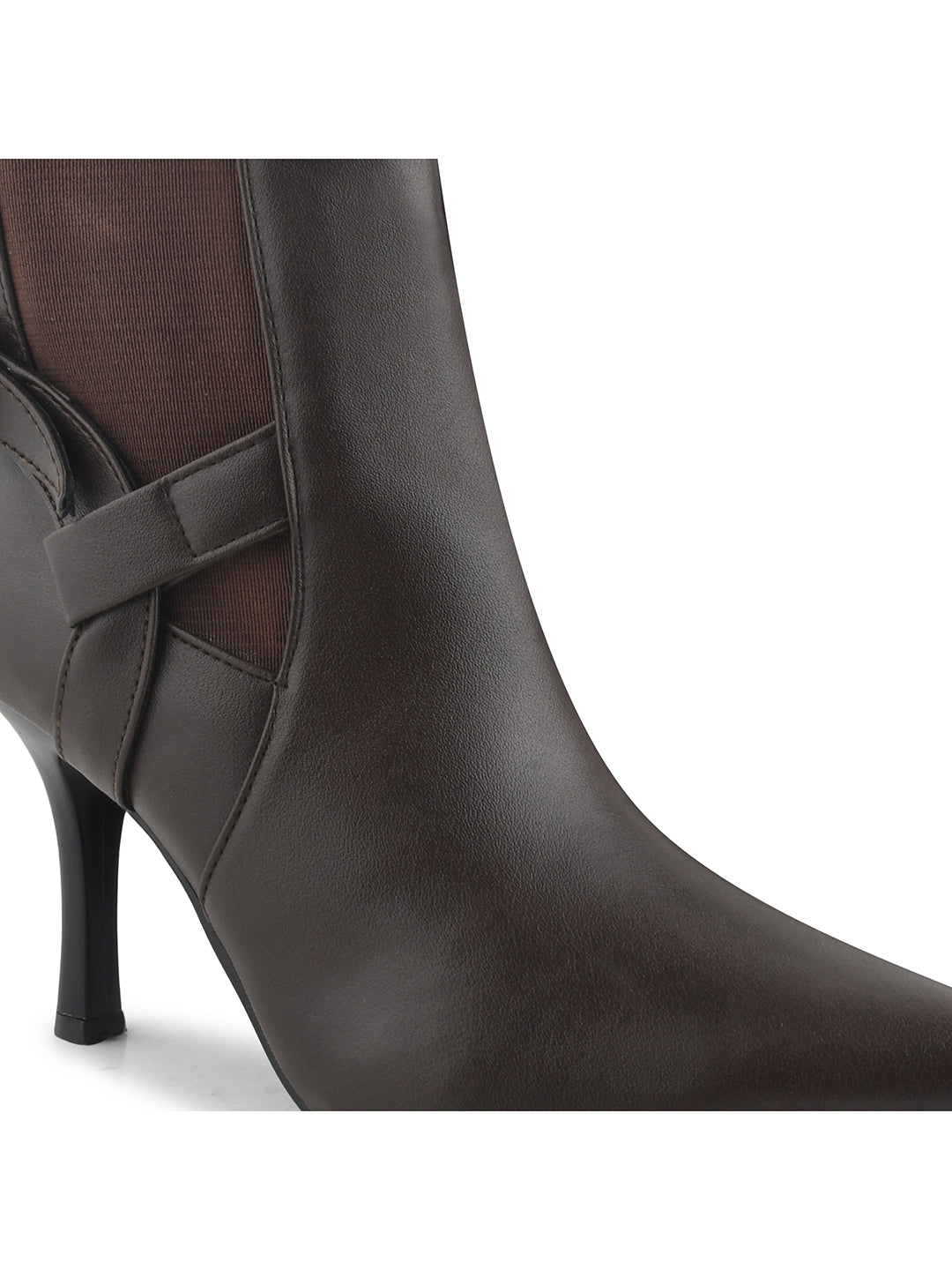 Pointed Toe High Top Slim Stiletto Heeled Casual Boots