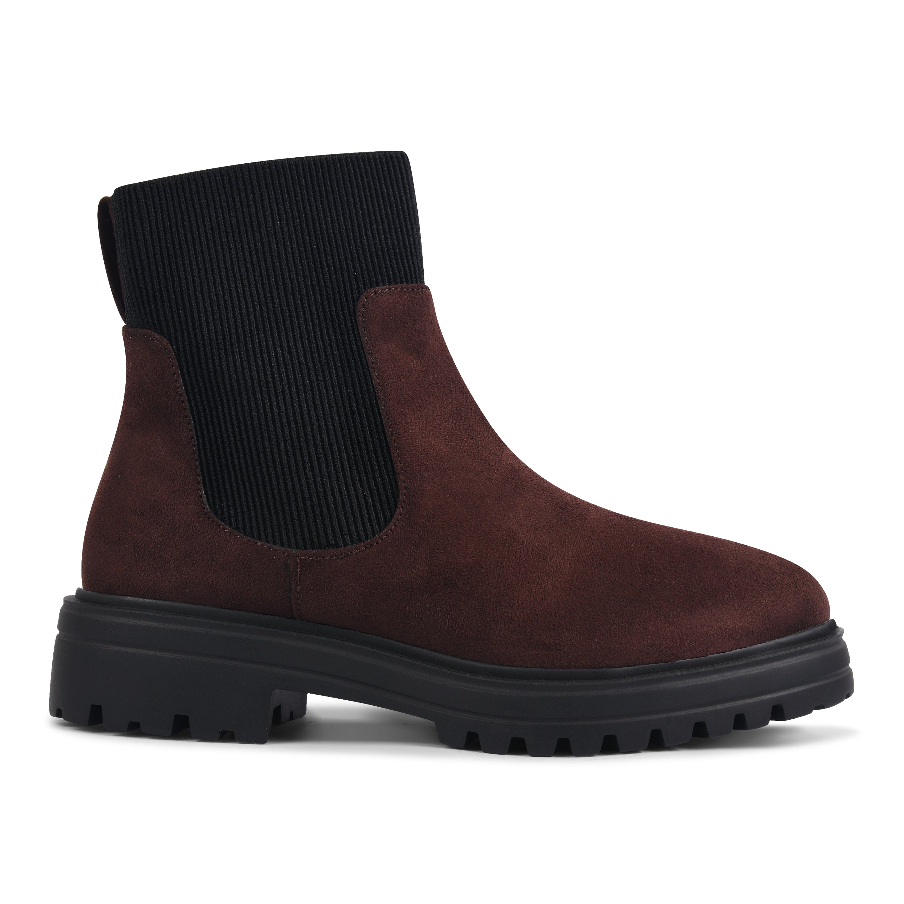 Women Solid Brown Chelsea Boots