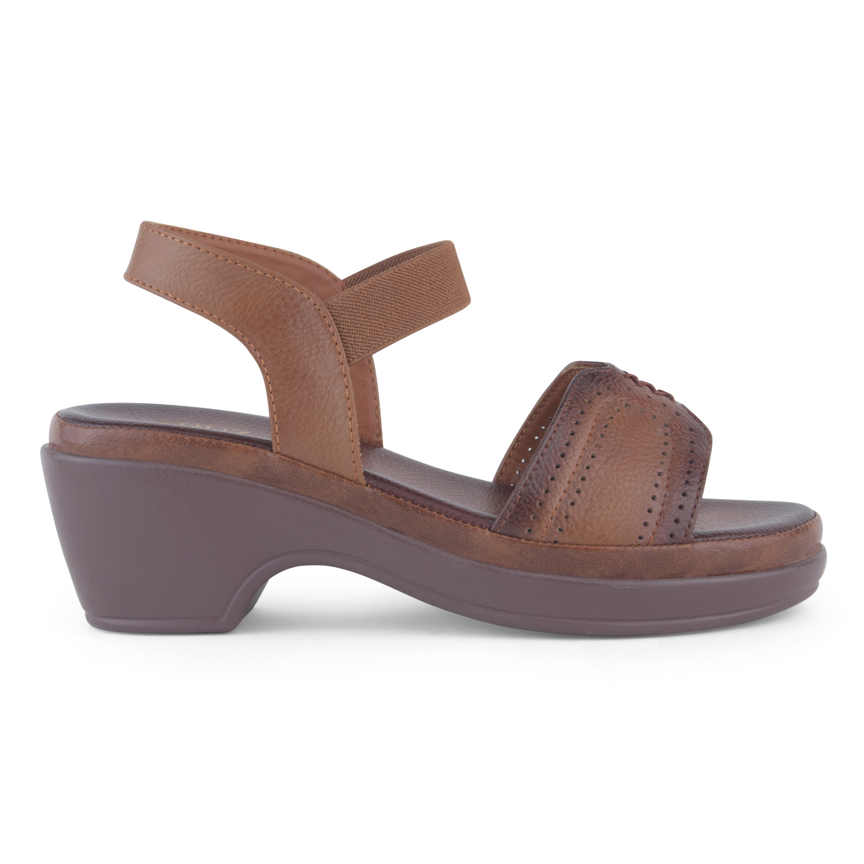 Women Vegan Leather Block Heels