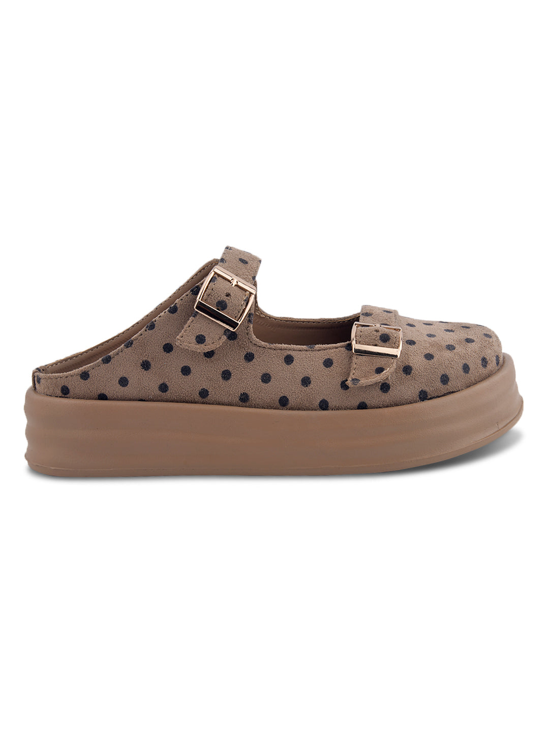 Polka Dot Platform Mary Jane Mules