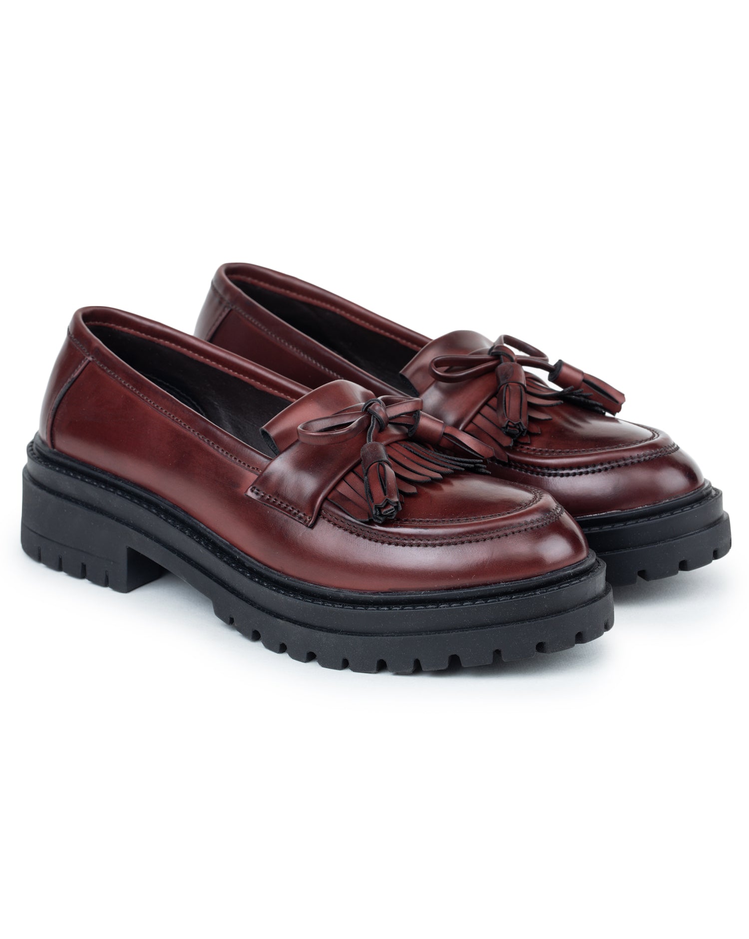 Women Heeled Tassel Loafers