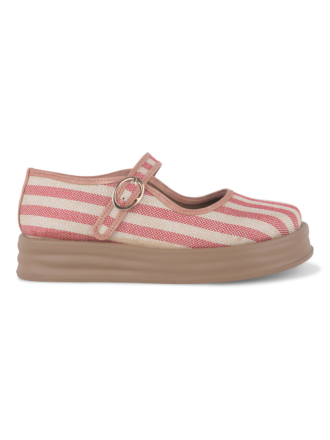 Stripe Mary Jane Shoes