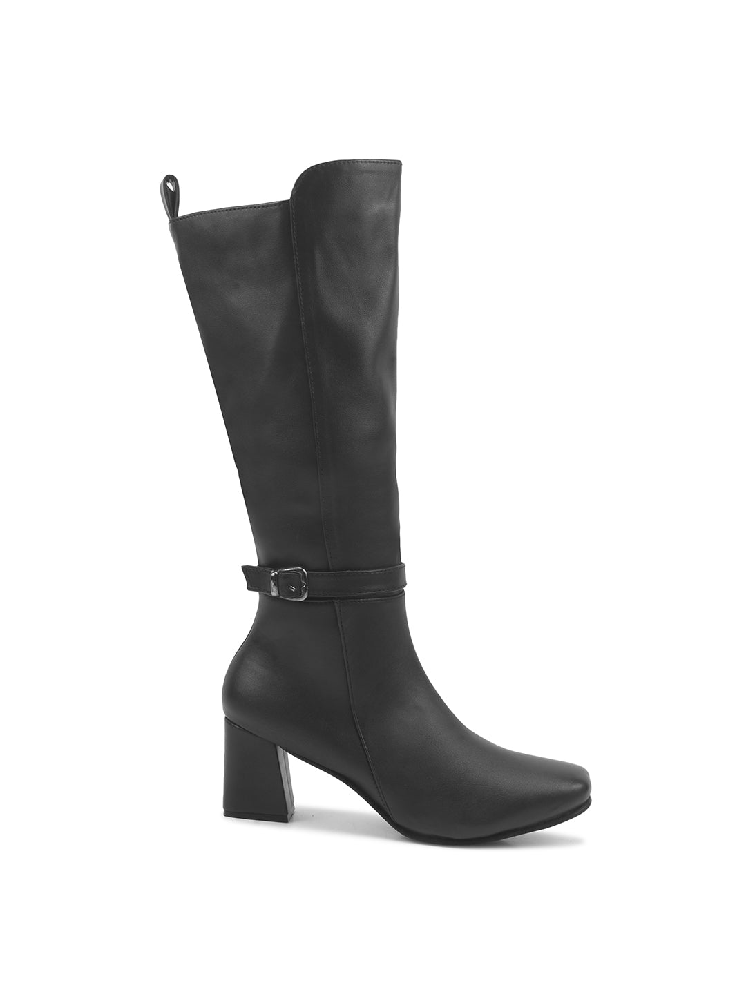 Calf-Length Block Heel Boots for Women