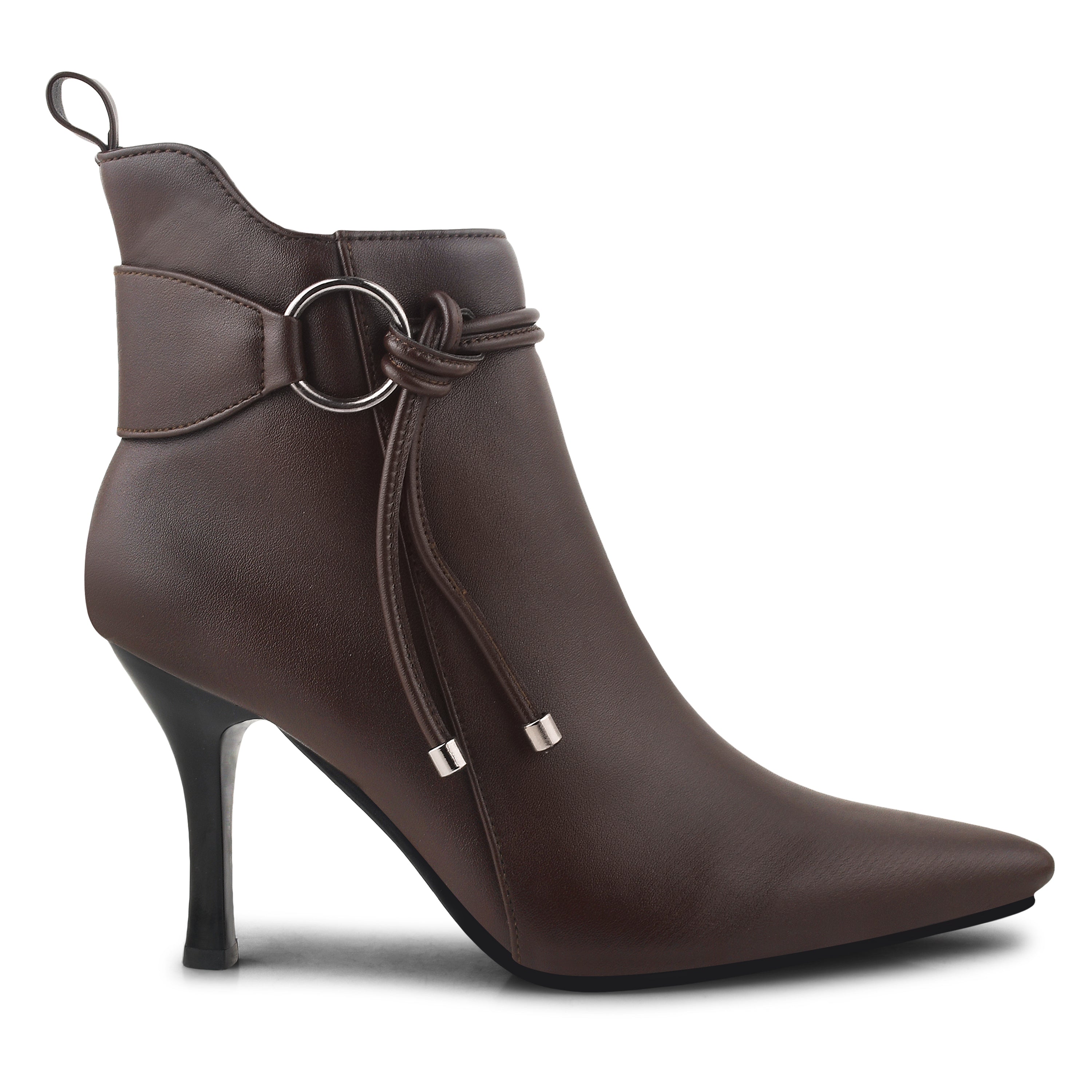 Women Slim-Heeled Regular Ankle Boots