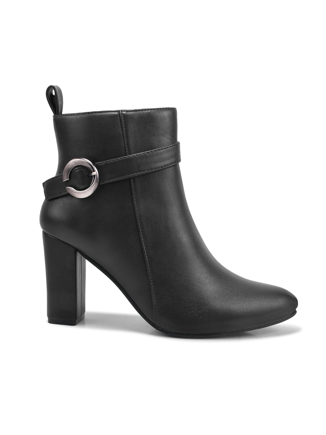 High Top Block Heeled Casual Boots