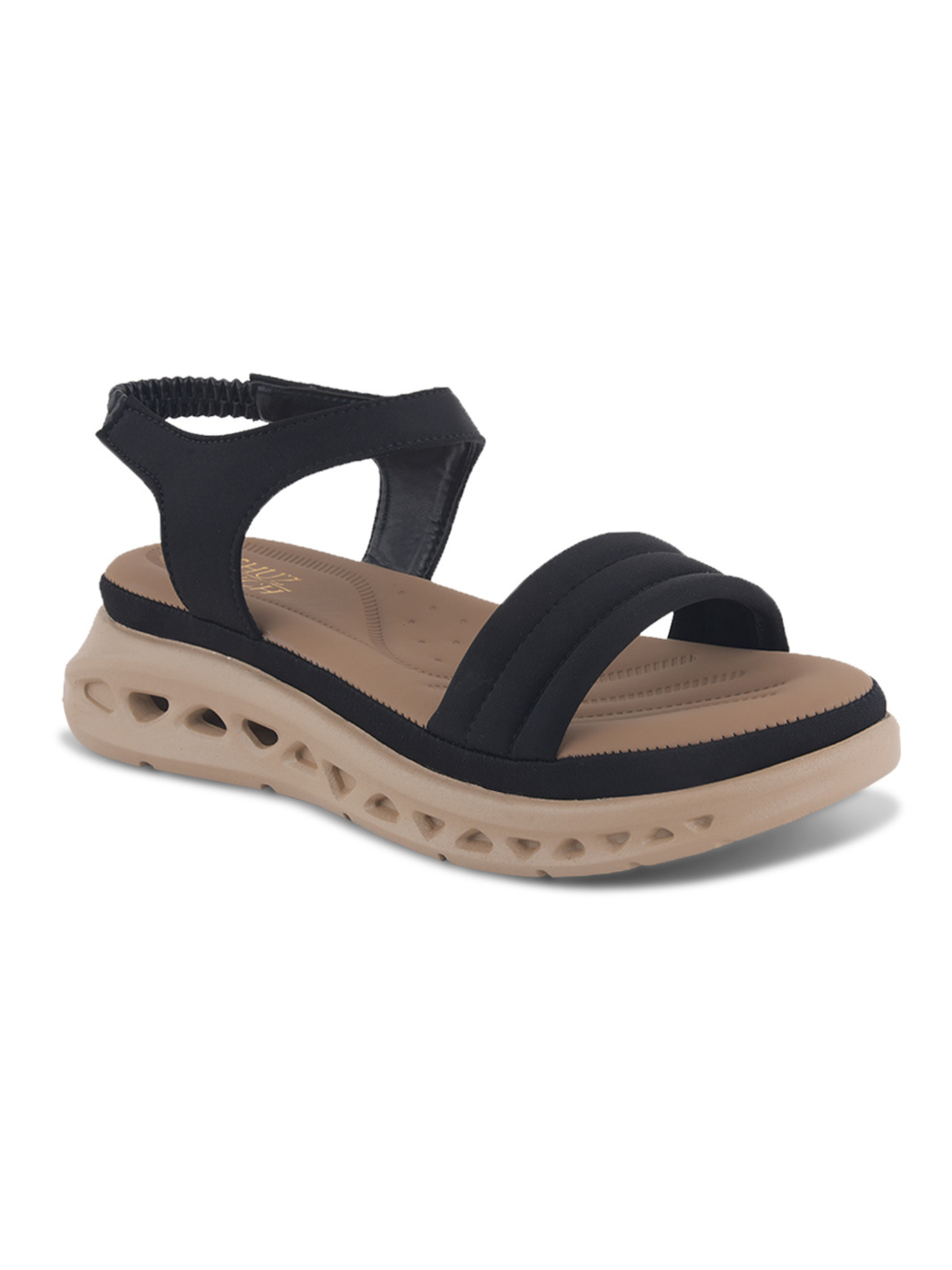 Cloud Cushion Black Comfort Sandals