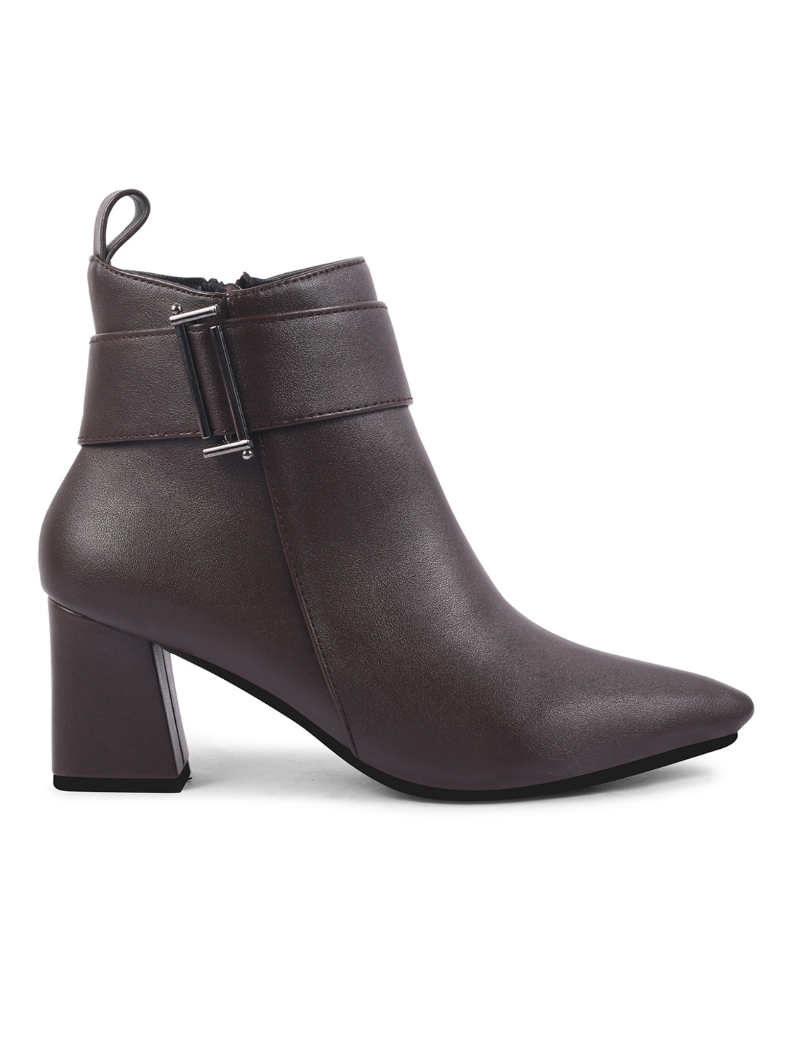 Women Brown Ankle Length heeled Boots