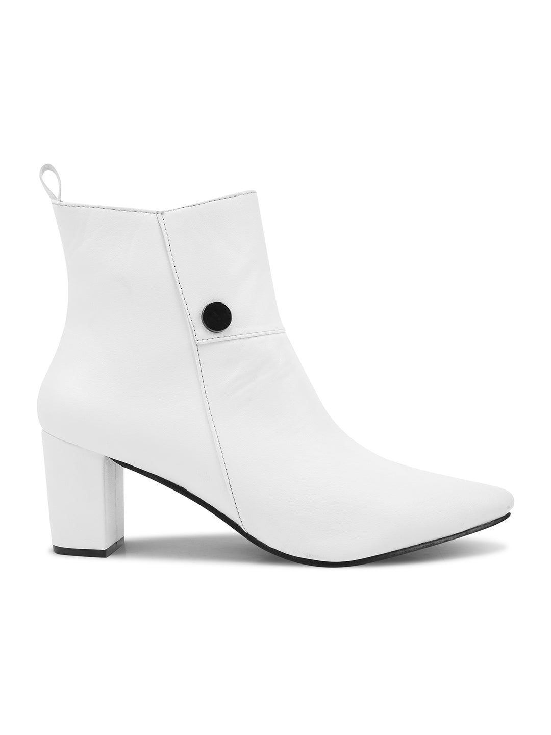 Black Block Heel Casual Boots