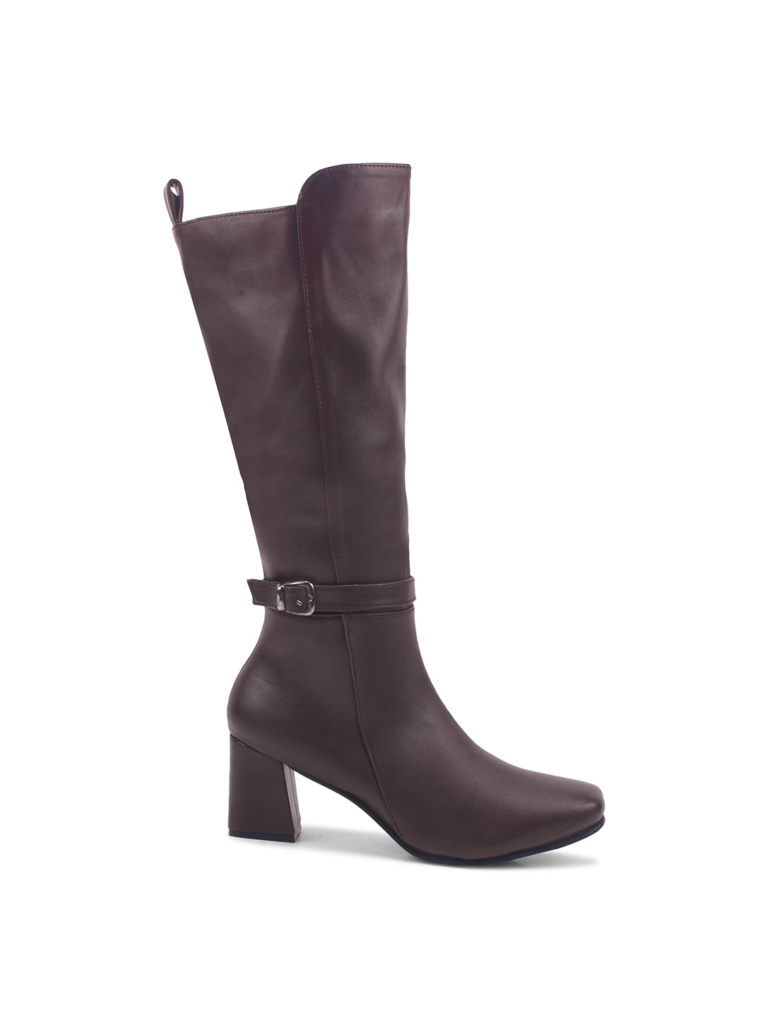 Calf-Length Block Heel Boots for Women