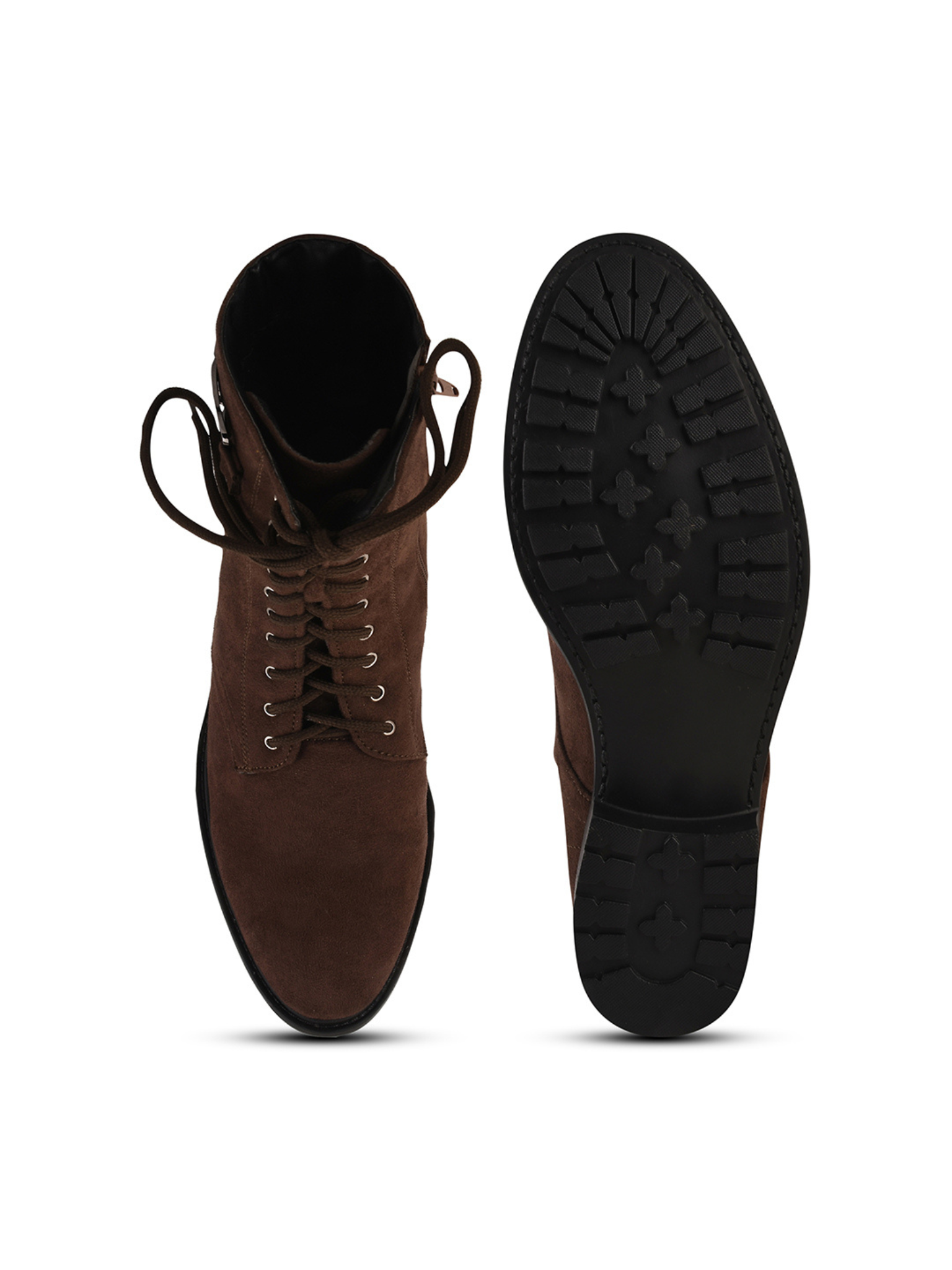 Women High Top Suede Block Heel Regular Boots