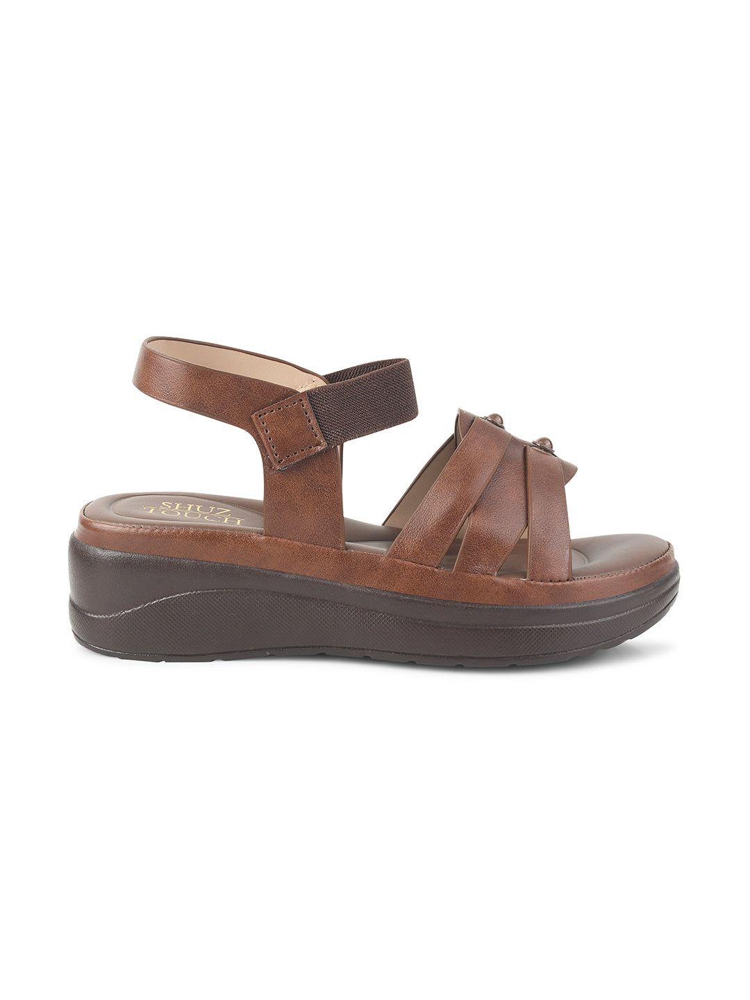 Open Toe Flatform Comfort Sandal