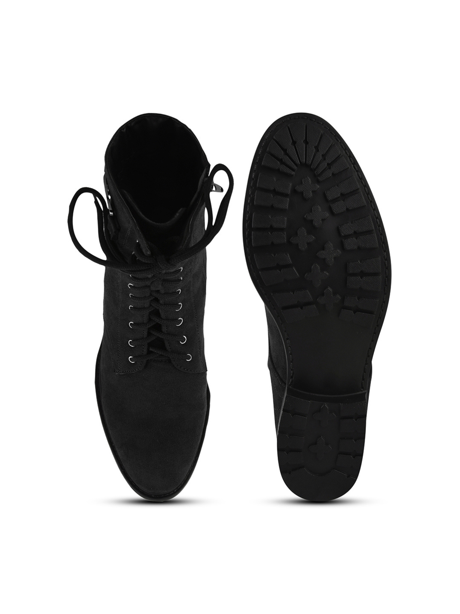 Women High Top Suede Block Heel Regular Boots