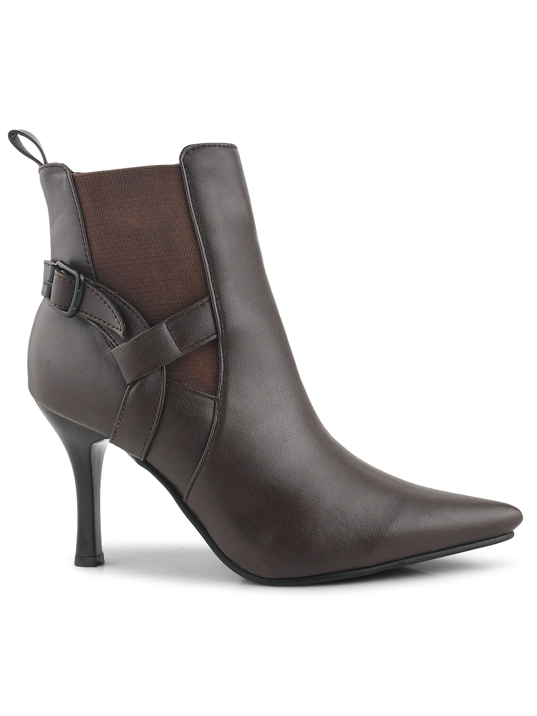 Pointed Toe High Top Slim Stiletto Heeled Casual Boots