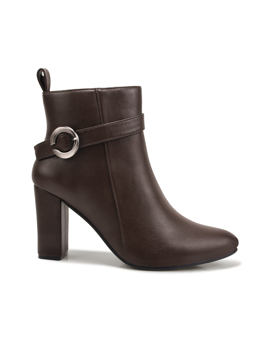 Women Block Heels Ankle Boots