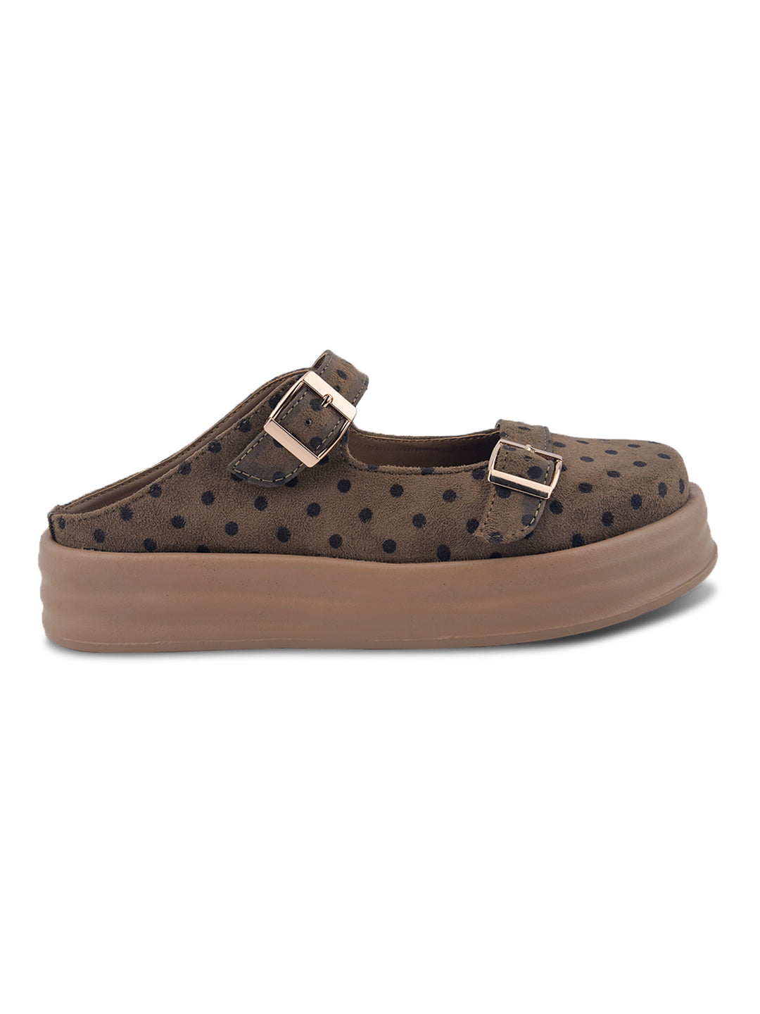Polka Dot Platform Mary Jane Mules