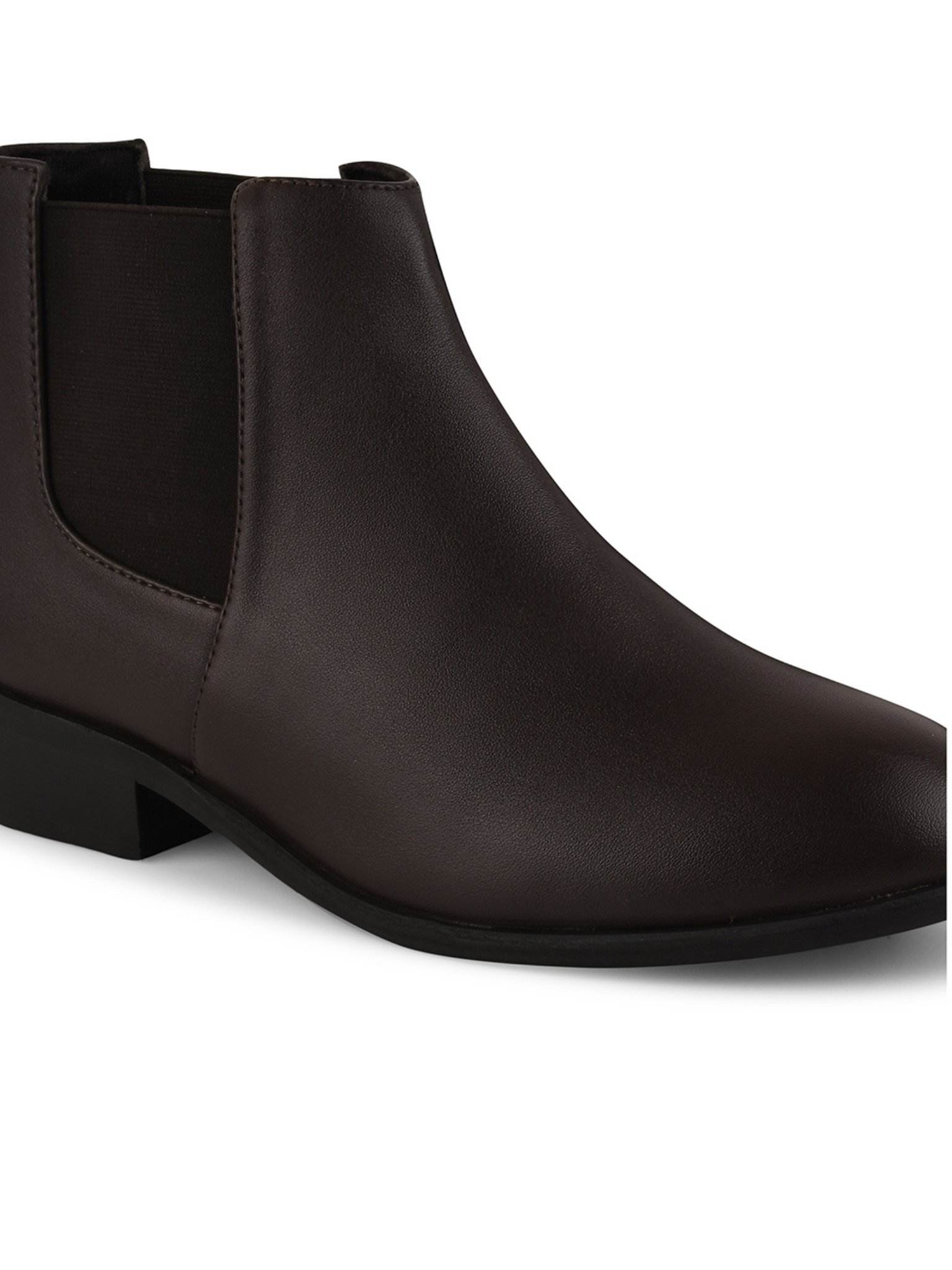 Women Block-Heeled Mid-Top Chelsea Boots