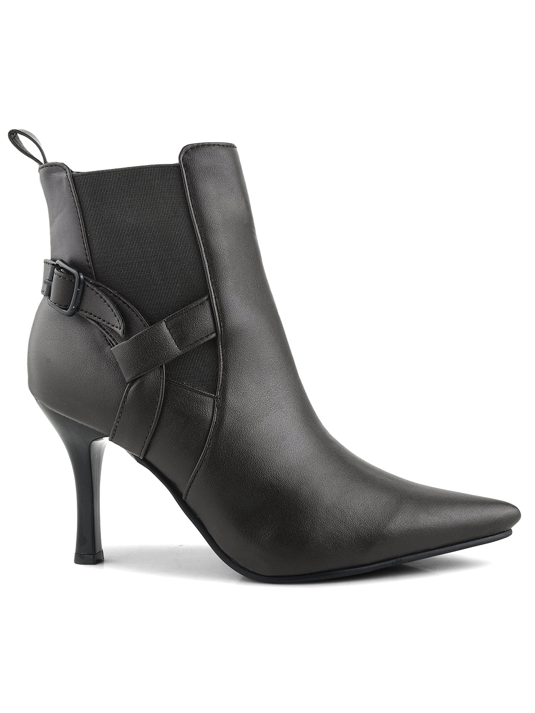 Pointed Toe High Top Slim Stiletto Heeled Casual Boots