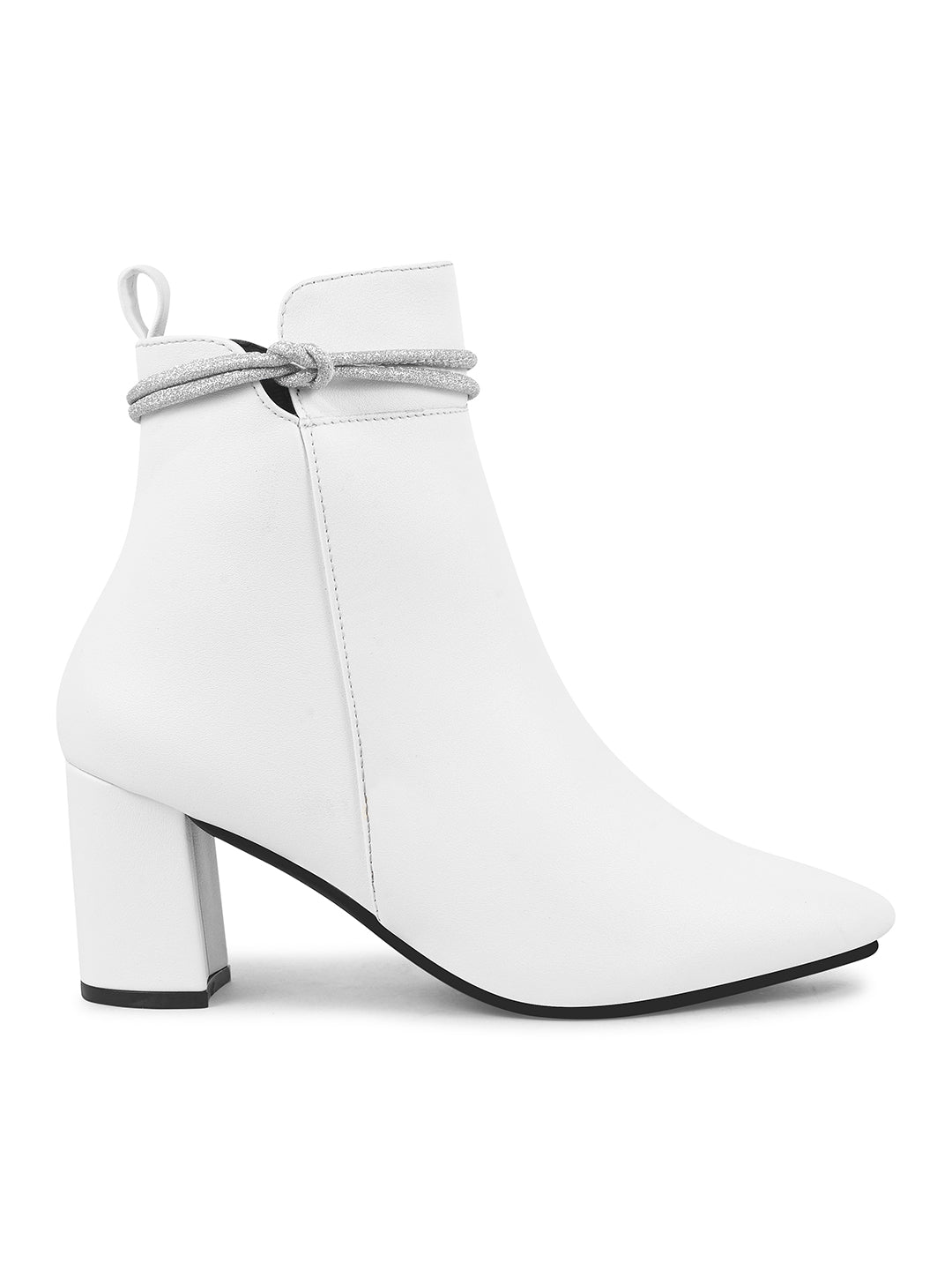Embellished Block Heel Boots